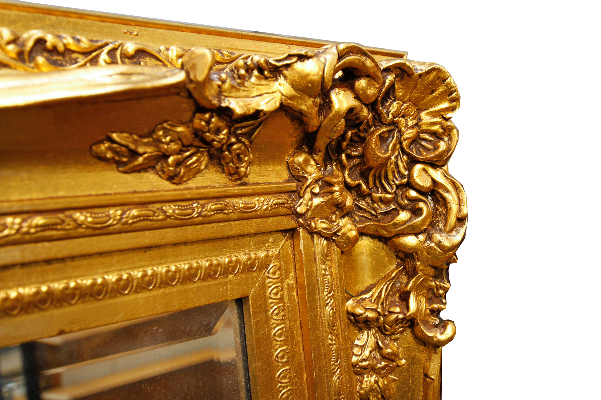 Gold Tone Wall Mirror