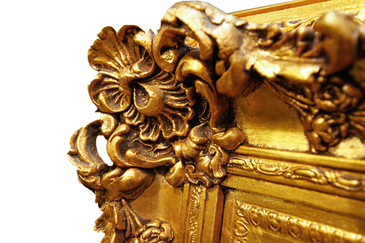 Gold Tone Wall Mirror