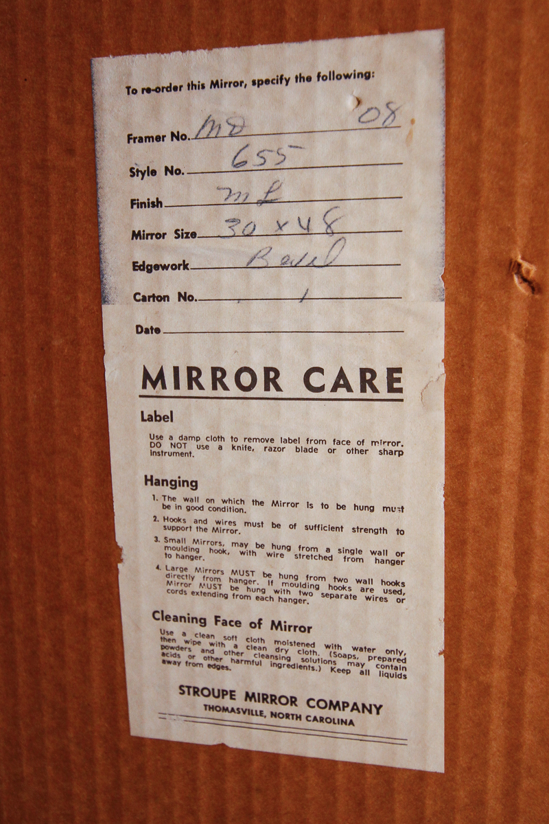 Gold Tone Wall Mirror