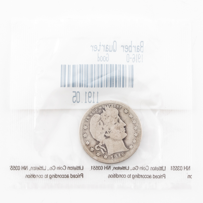 1916-D Barber Quarter