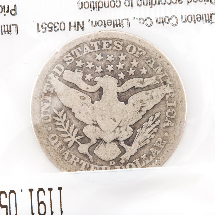 1916-D Barber Quarter