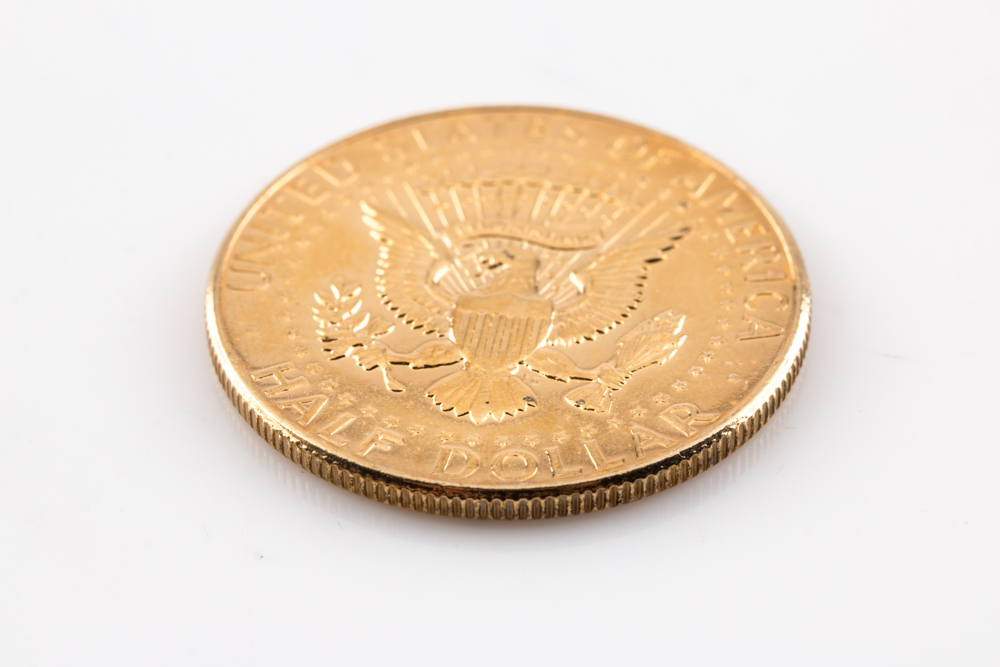 Gold Tone 1964 Kennedy Half Dollar