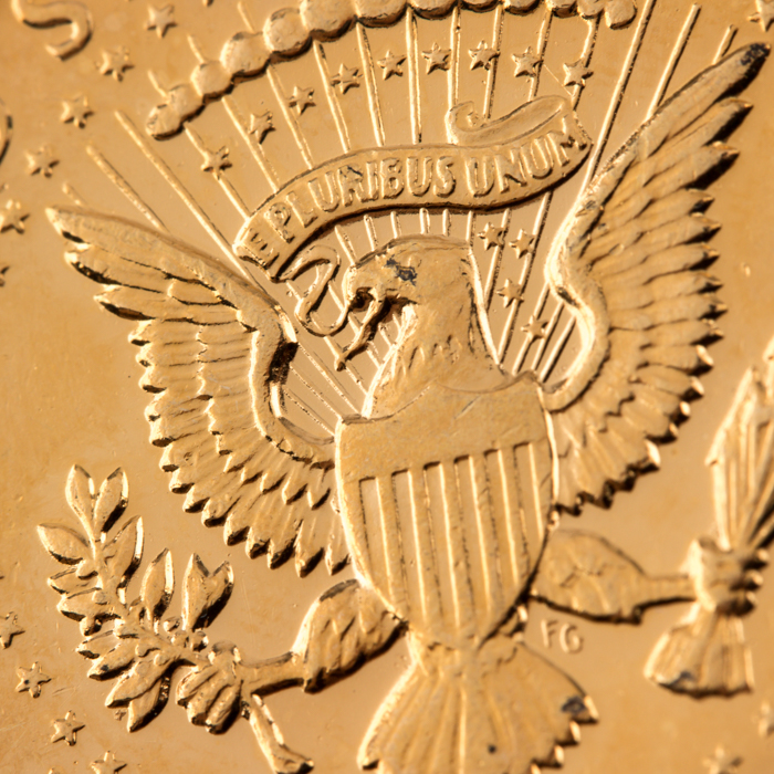 Gold Tone 1964 Kennedy Half Dollar