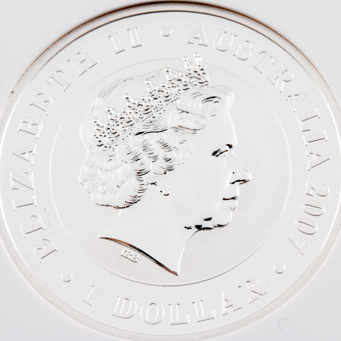 Graded MS 69 (by NGC) 2007 Australia $1 Koala Silver Bullion Coin