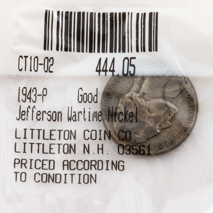 Group of (6) Wartime Jefferson Nickels