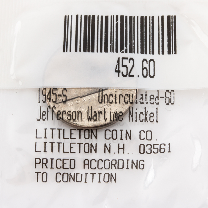 Group of (6) Wartime Jefferson Nickels