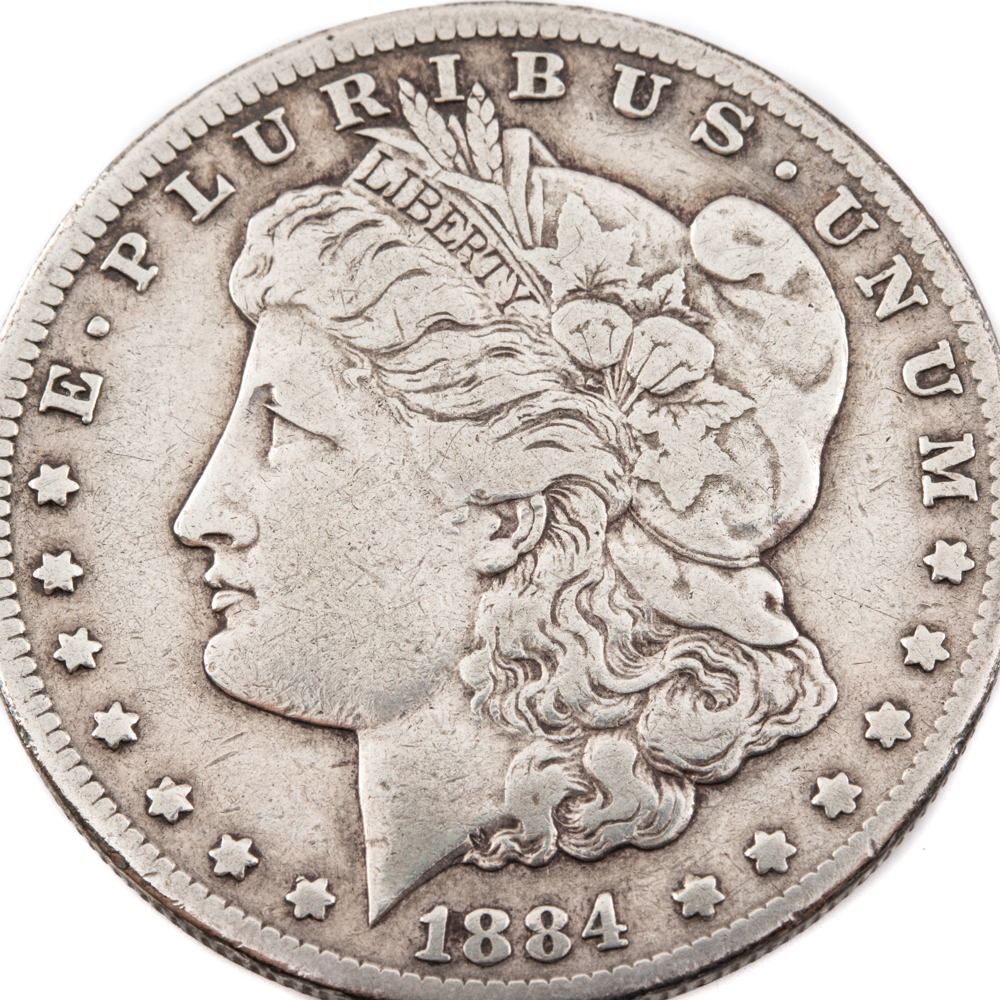 1884-CC Silver Morgan Dollar