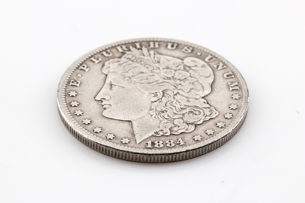 1884-CC Silver Morgan Dollar