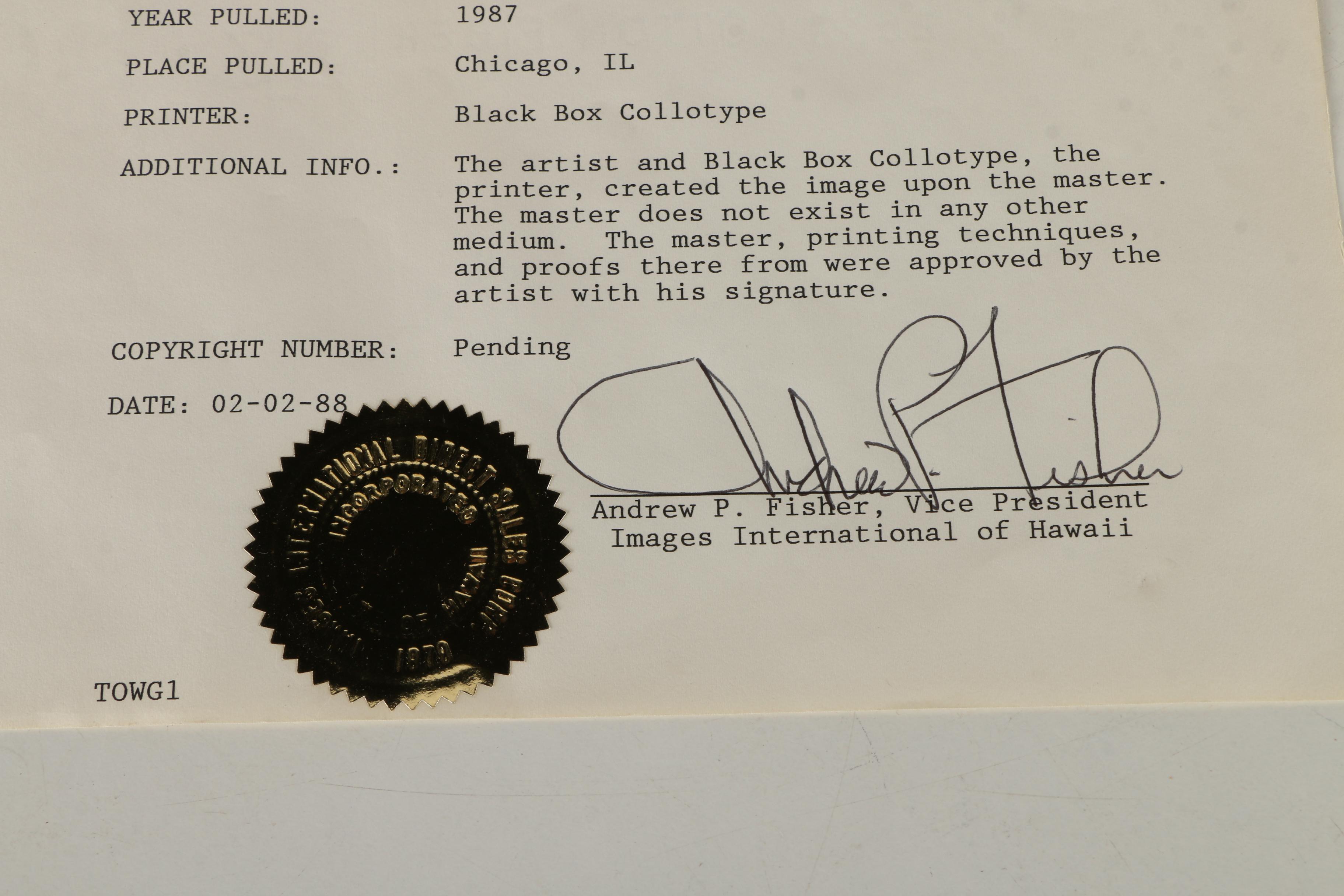 Hisashi Otsuka Limited Edition Giclee  Print on  paper "Loves Discretion"