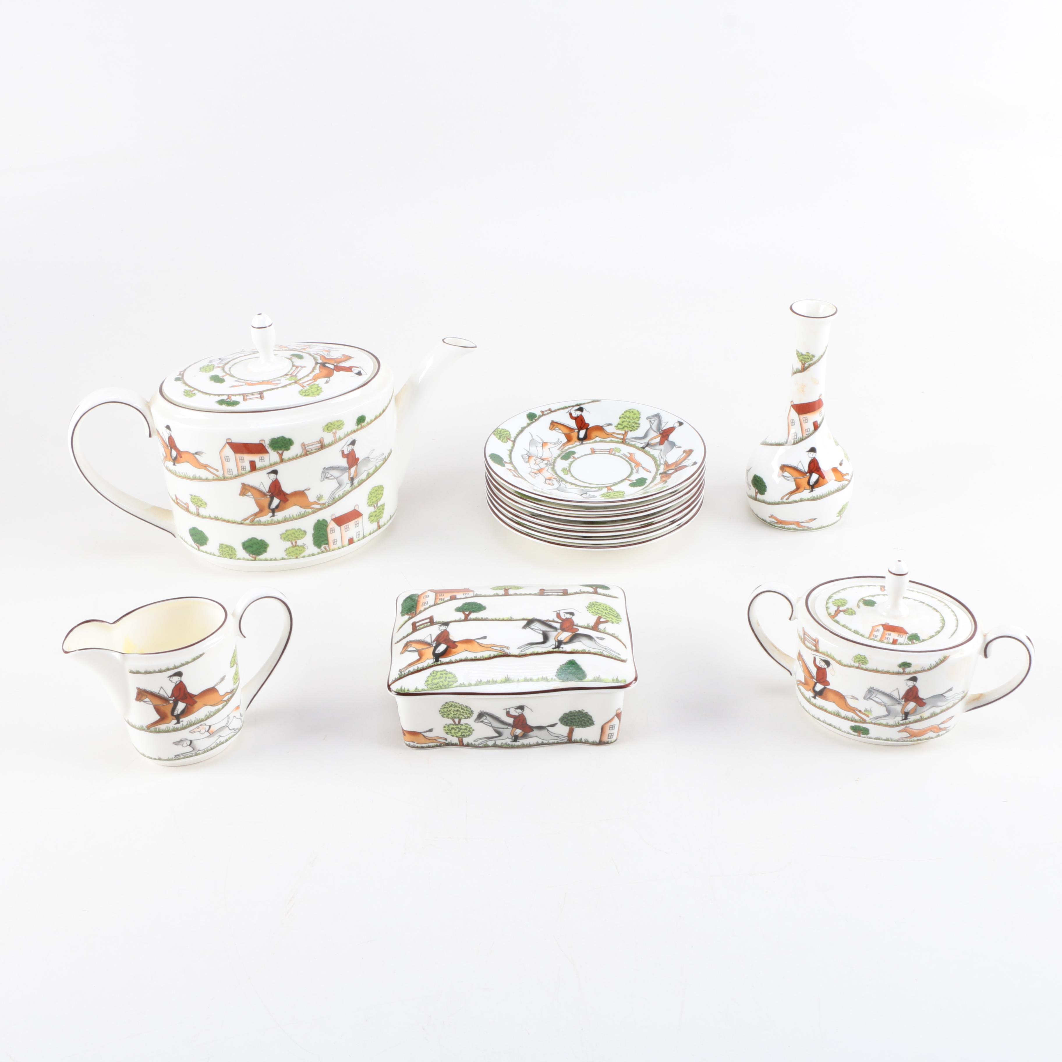 Coalport 'Hunting Scene' Bone China Tableware