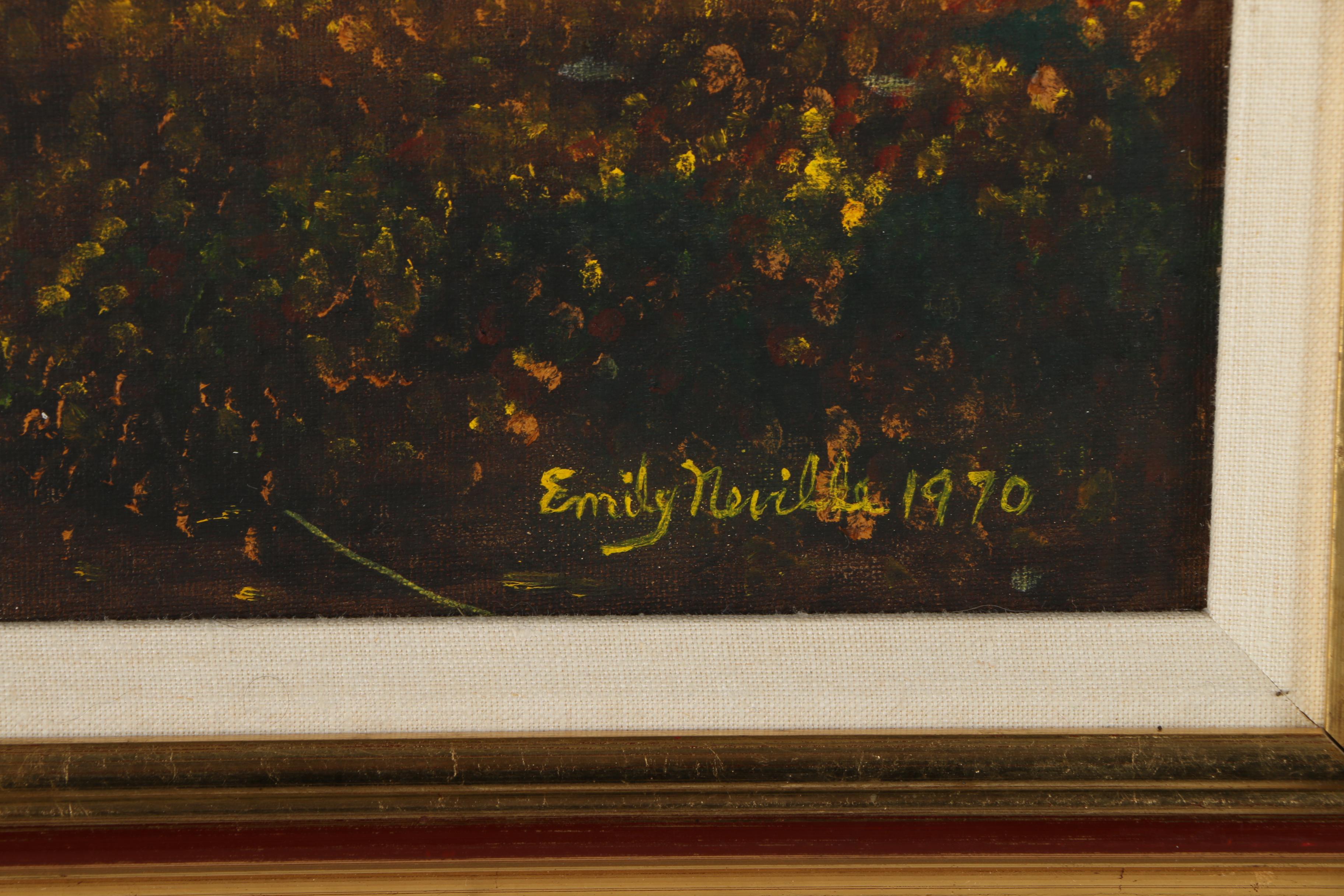 Emily Neville Oil Painting on Canvas Board of a Landscape