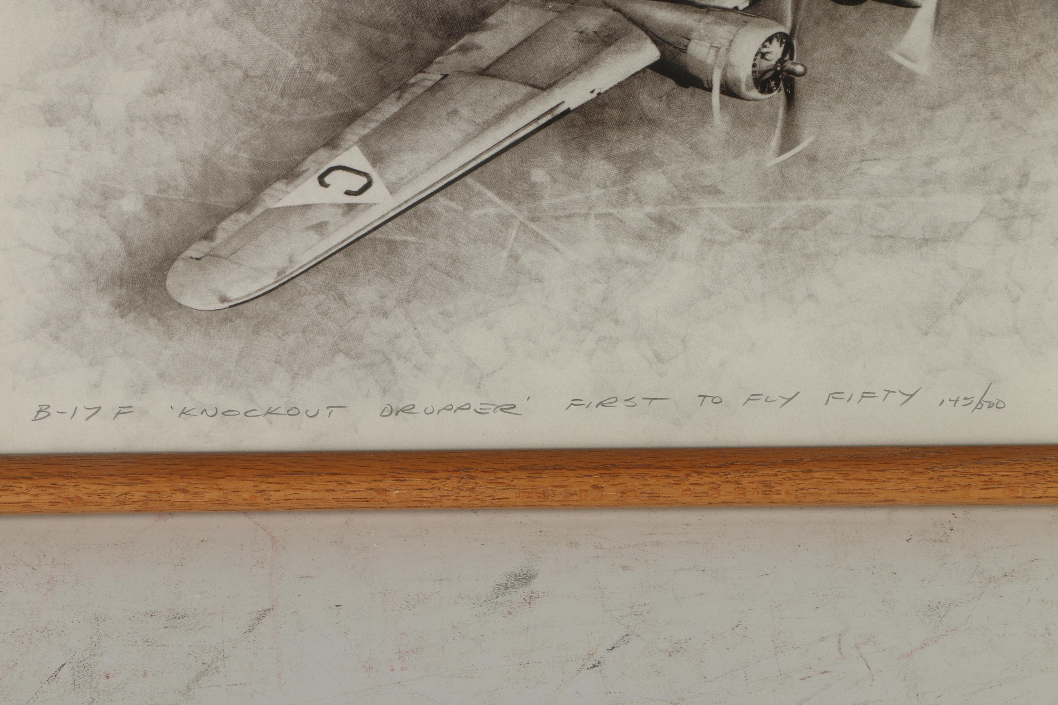 Two Signed Limited Edition Offset Lithographs of Planes