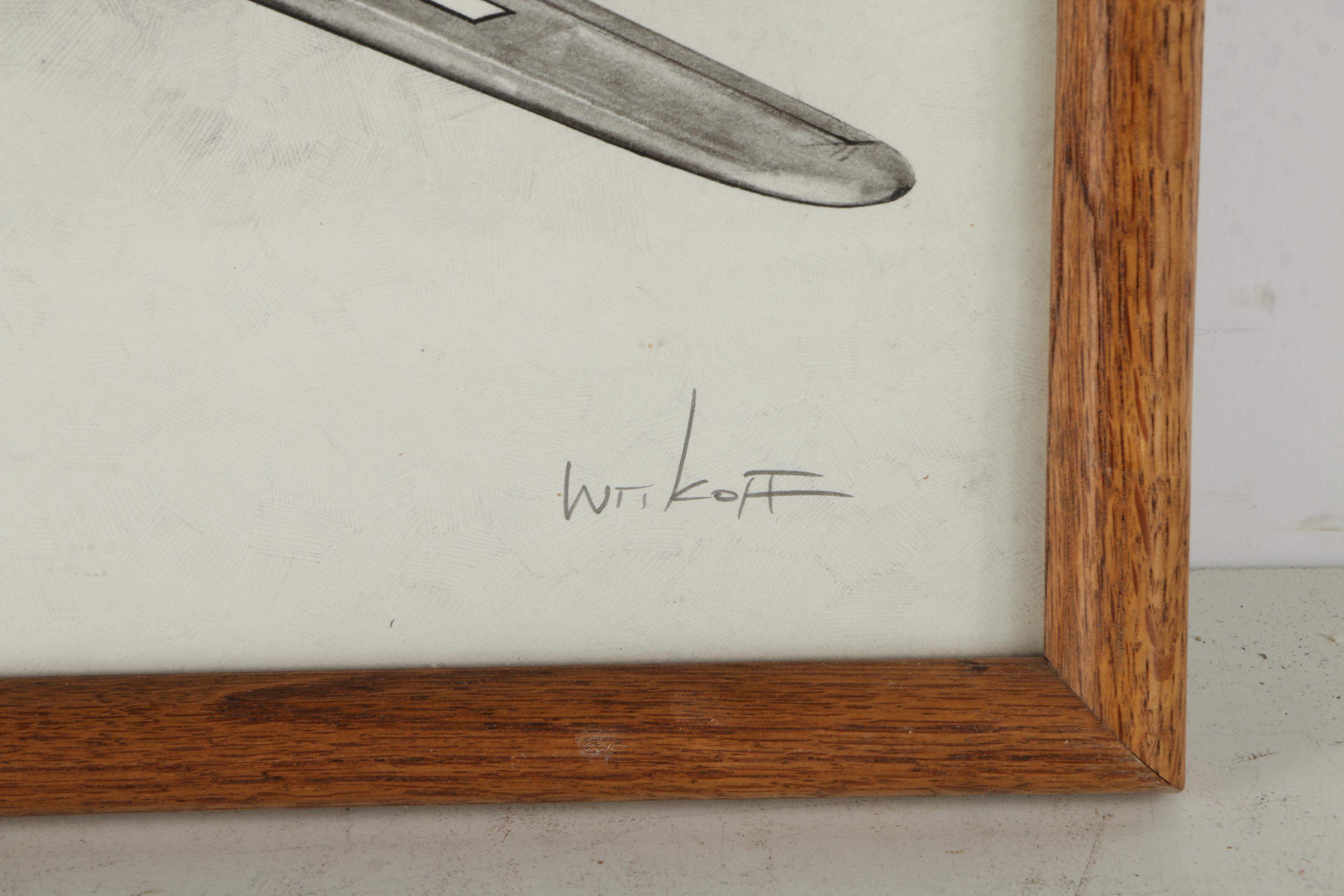 Two Signed Limited Edition Offset Lithographs of Planes