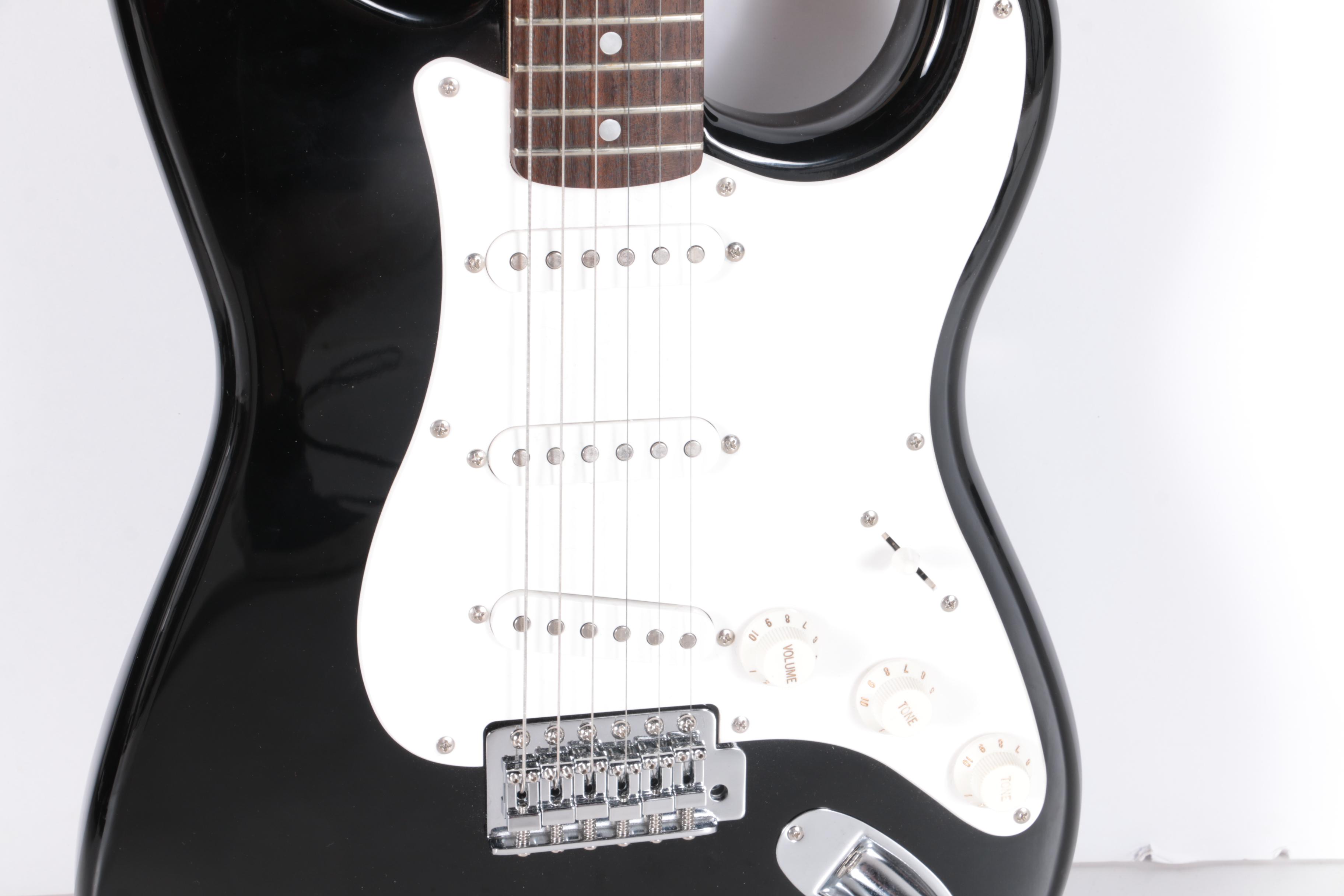 Squier Stratocaster Electric Guitar and Crate Practice Amplifier