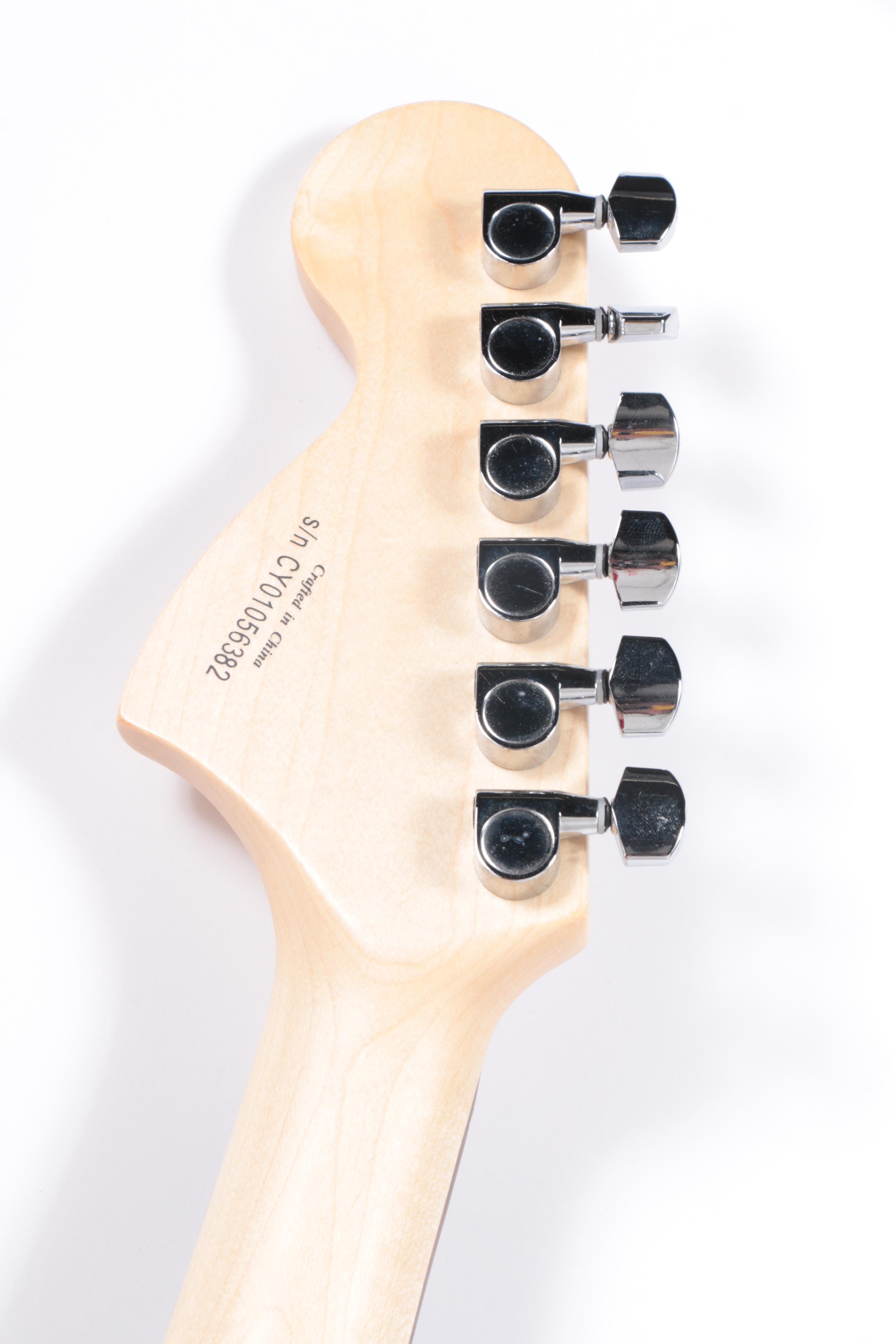 Squier Stratocaster Electric Guitar and Crate Practice Amplifier