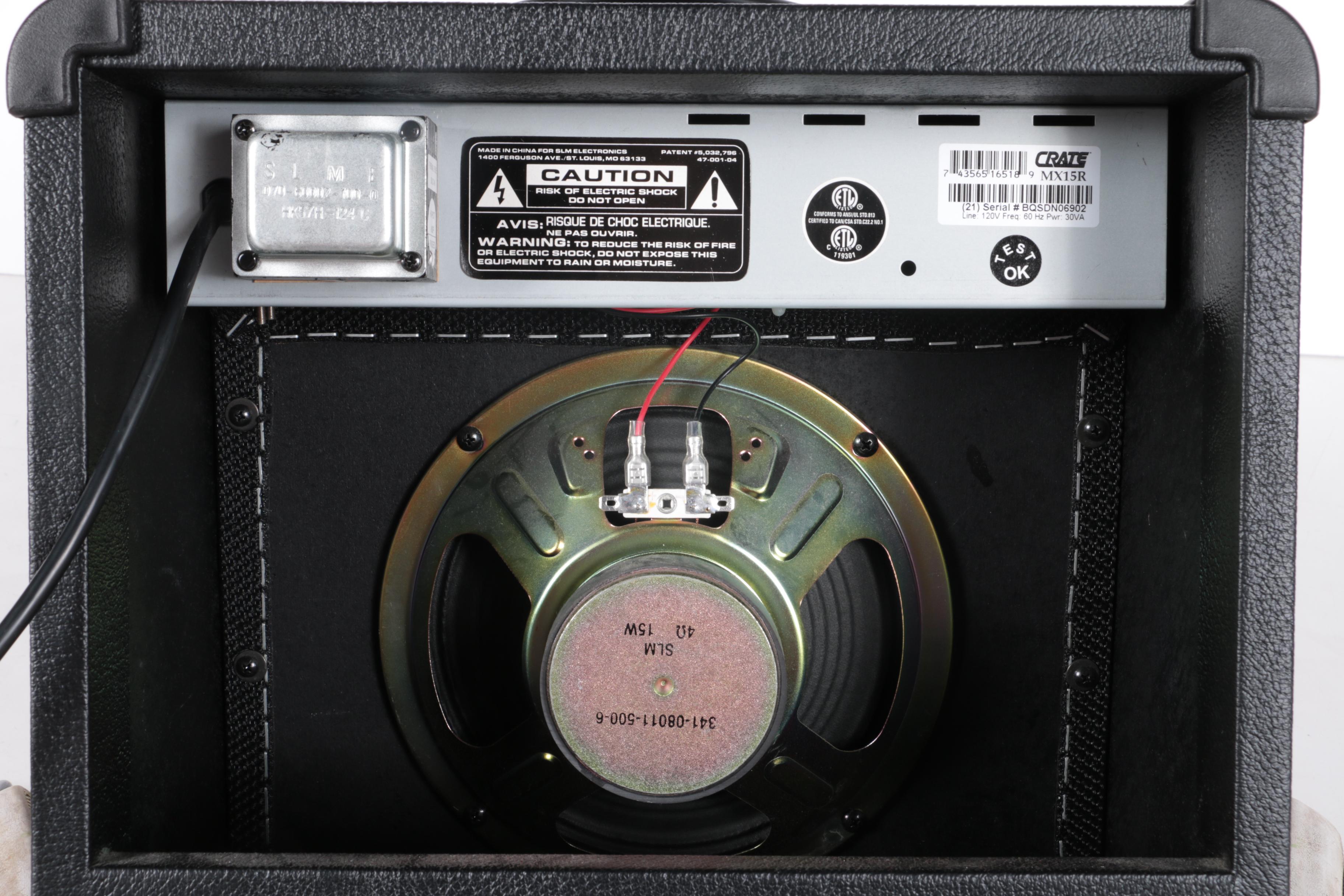 Squier Stratocaster Electric Guitar and Crate Practice Amplifier