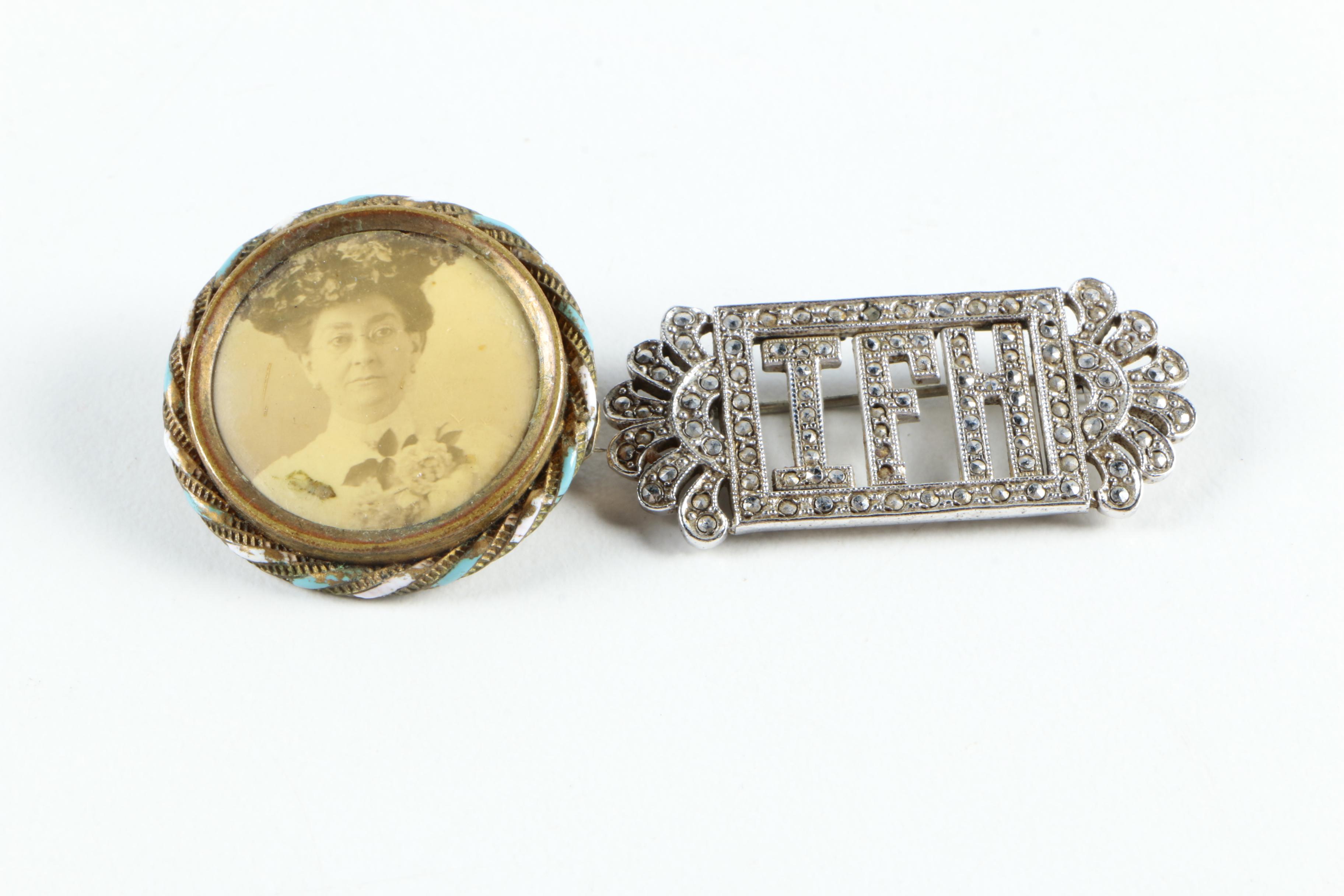 Vintage and Victorian Inspired Jewelry Including Portrait Brooch