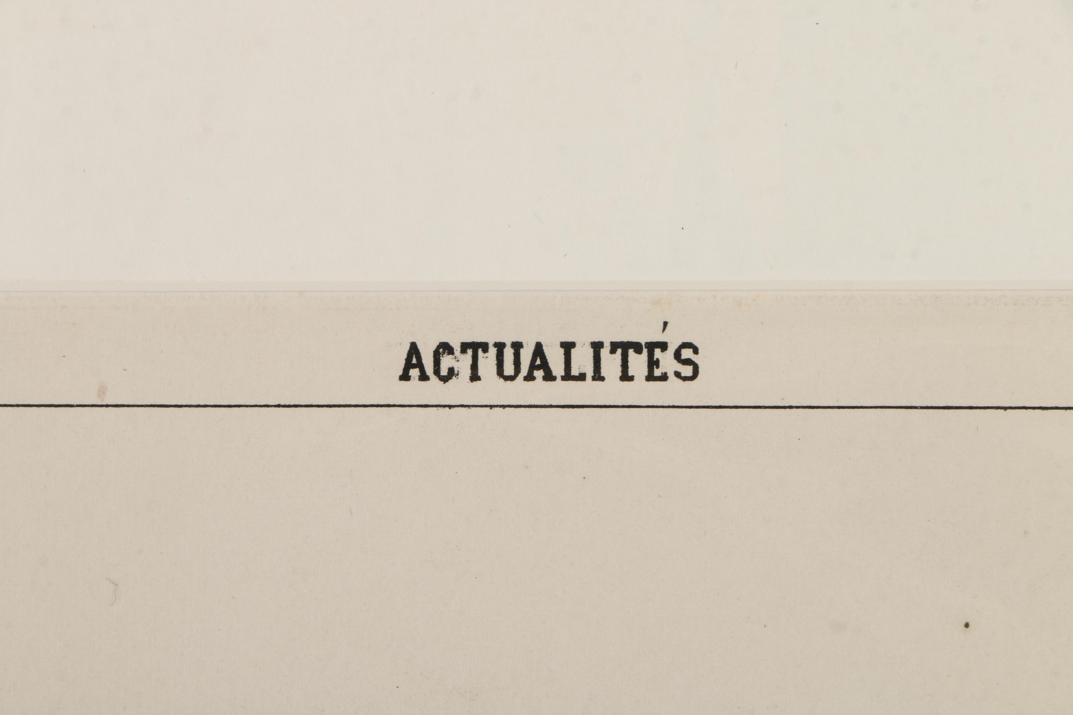 Honore Daumier Lithographs of Political Cartoons on Paper