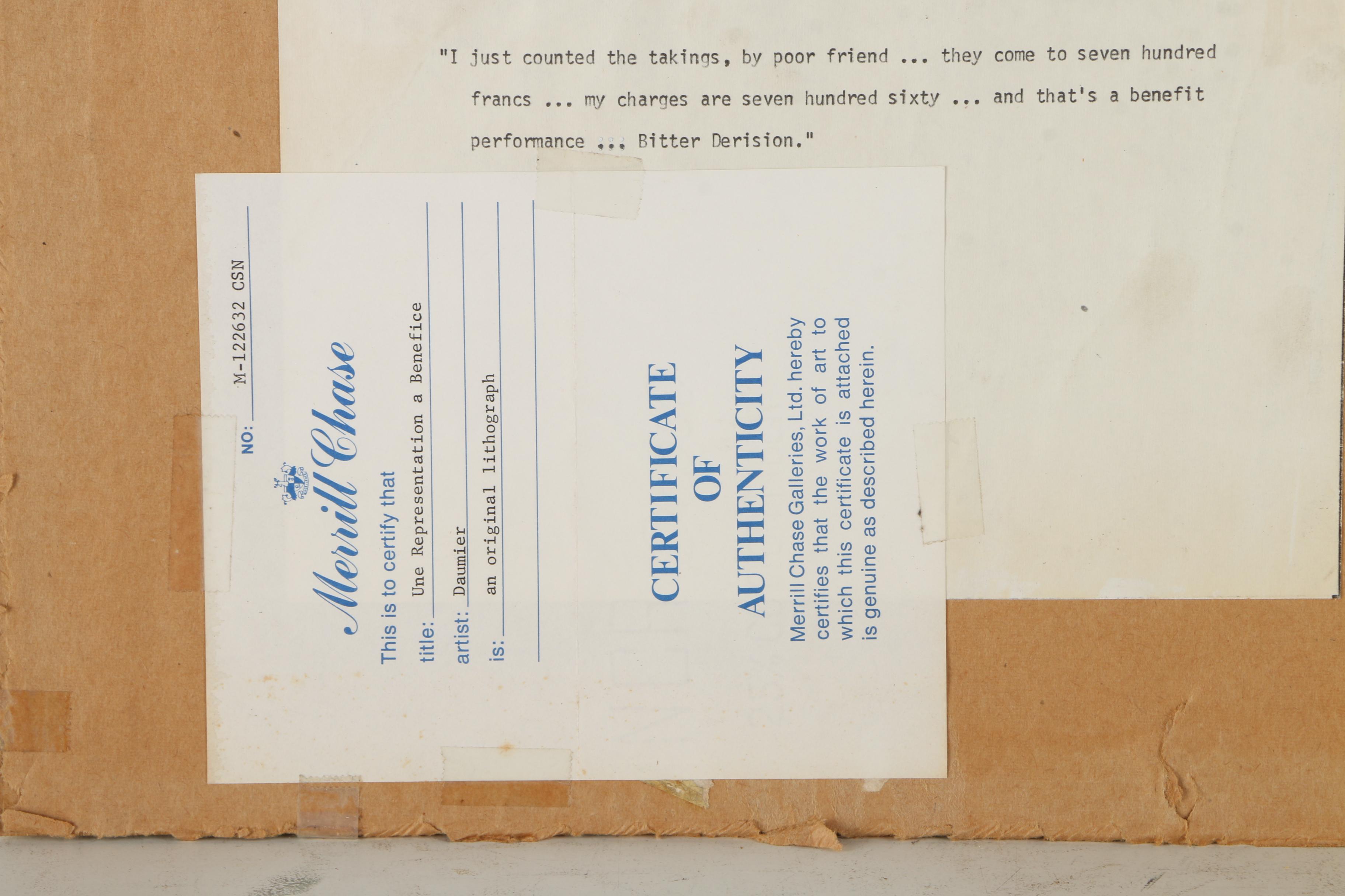 Honore Daumier Lithographs of Political Cartoons on Paper