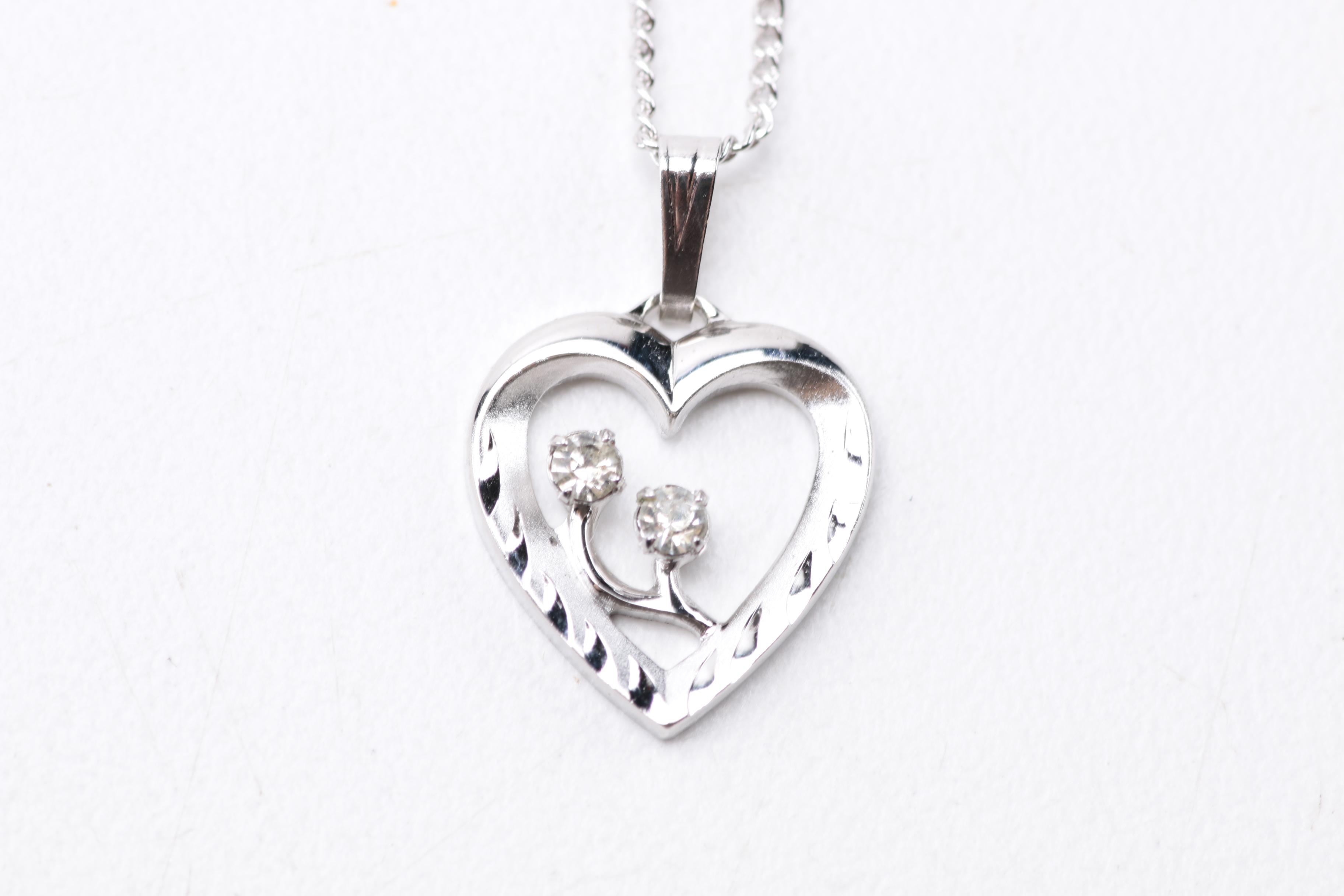 Jewelry Assortment With Sapphires, Rhinestones, Faux Pearls, and More