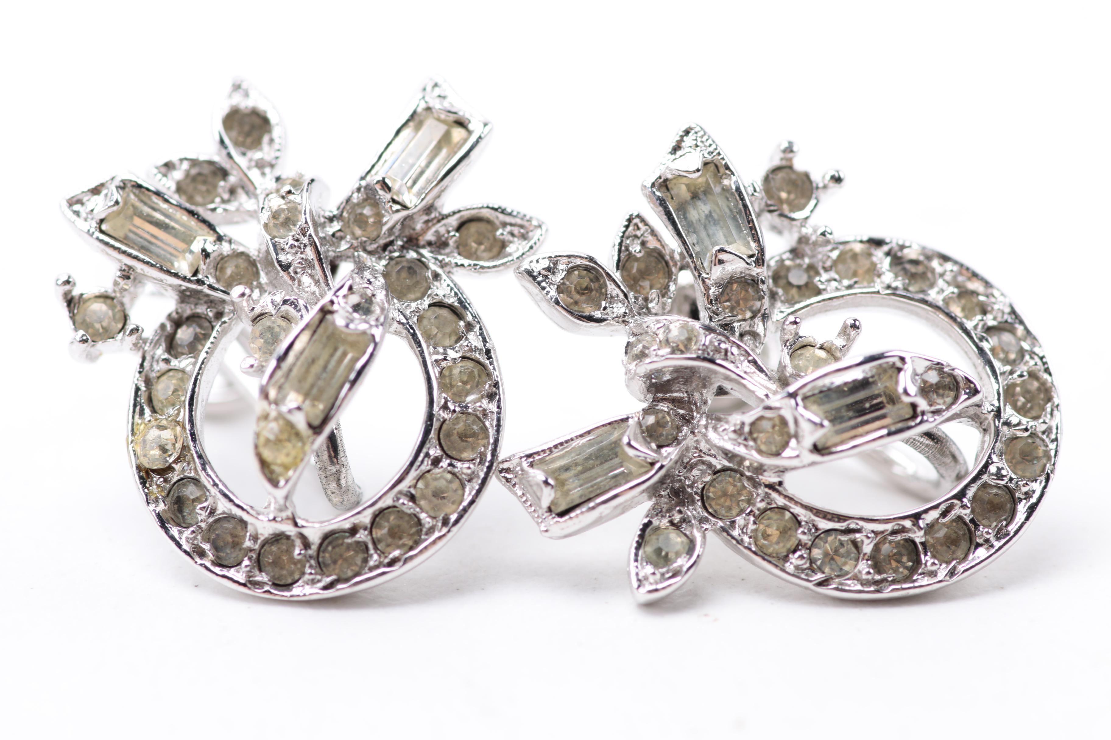 Jewelry Assortment With Sapphires, Rhinestones, Faux Pearls, and More