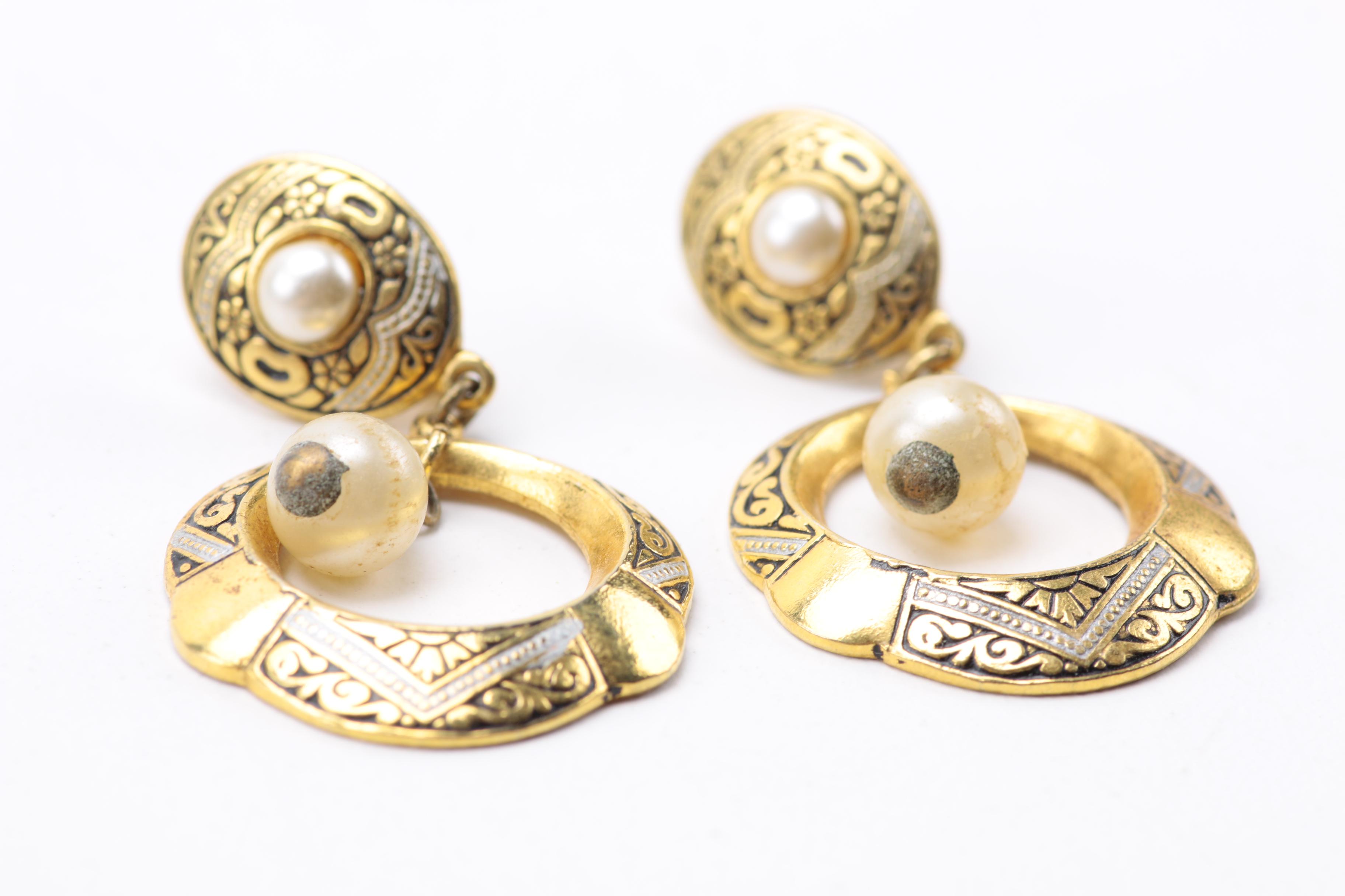 Jewelry Assortment With Sapphires, Rhinestones, Faux Pearls, and More