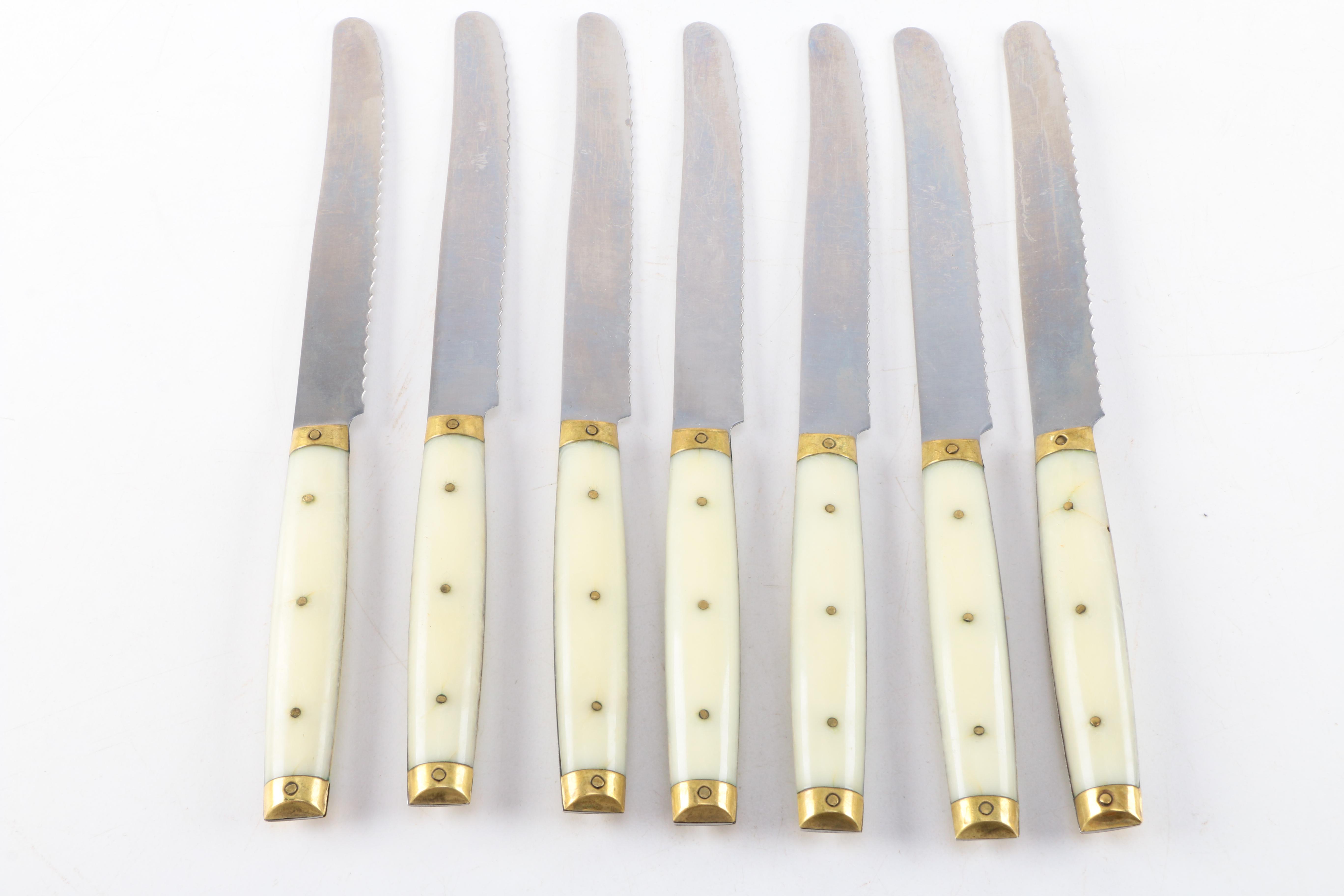 White Plastic Handled Flatware