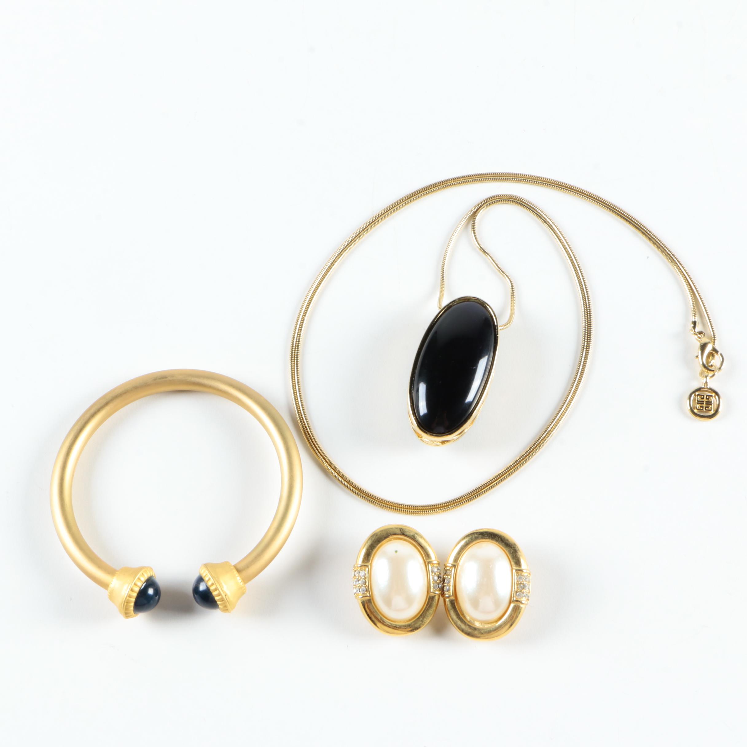 Gilded Jewelry Including Givenchy