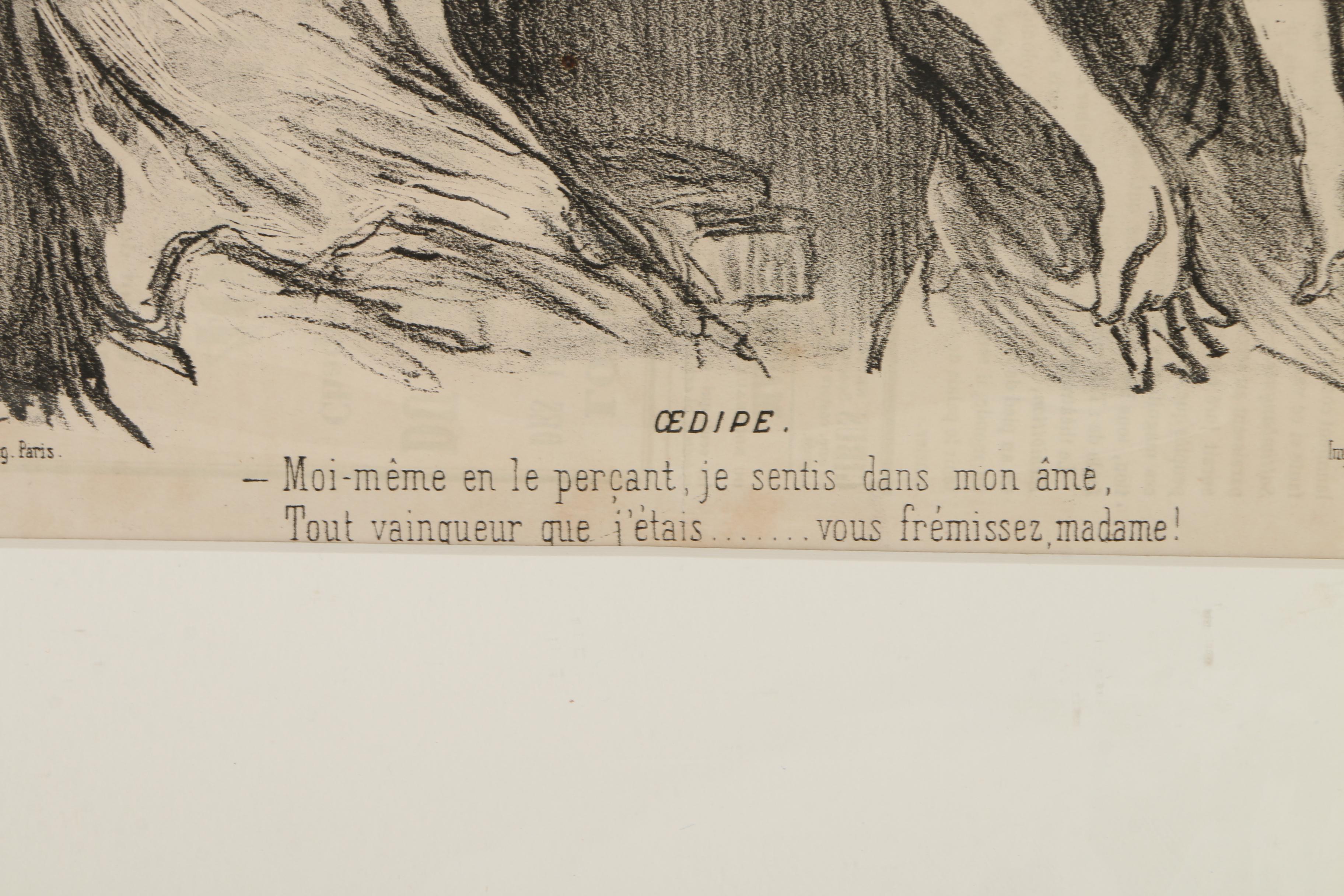 Collection of Honore Daumier Lithographs on Paper