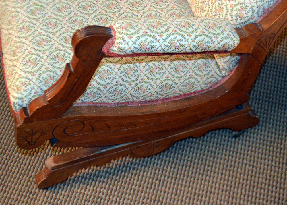 Antique Victorian Eastlake Platform Rocker