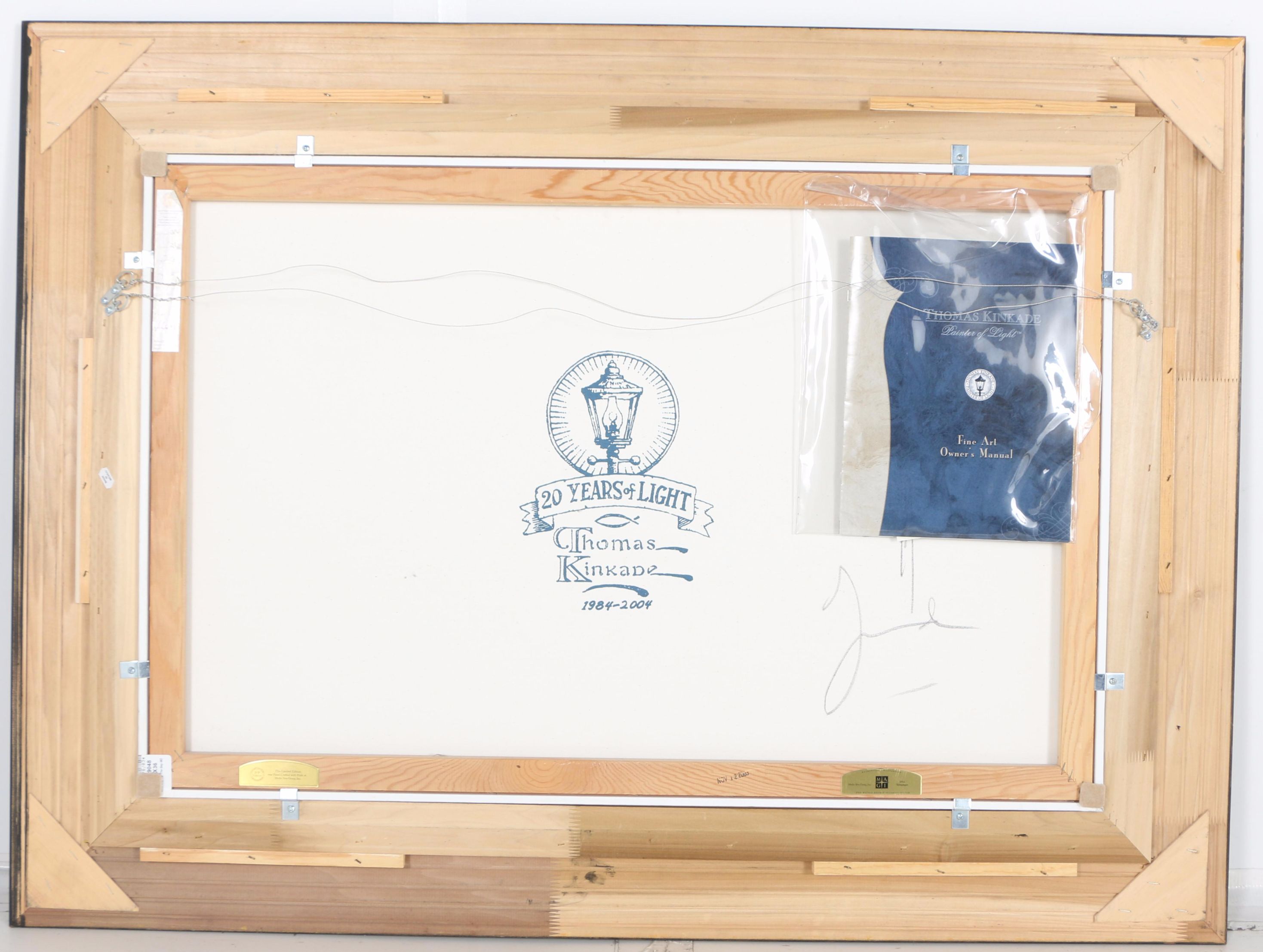 Thomas Kinkade Limited Edition Embellished Offset Lithograph "City by the Bay"