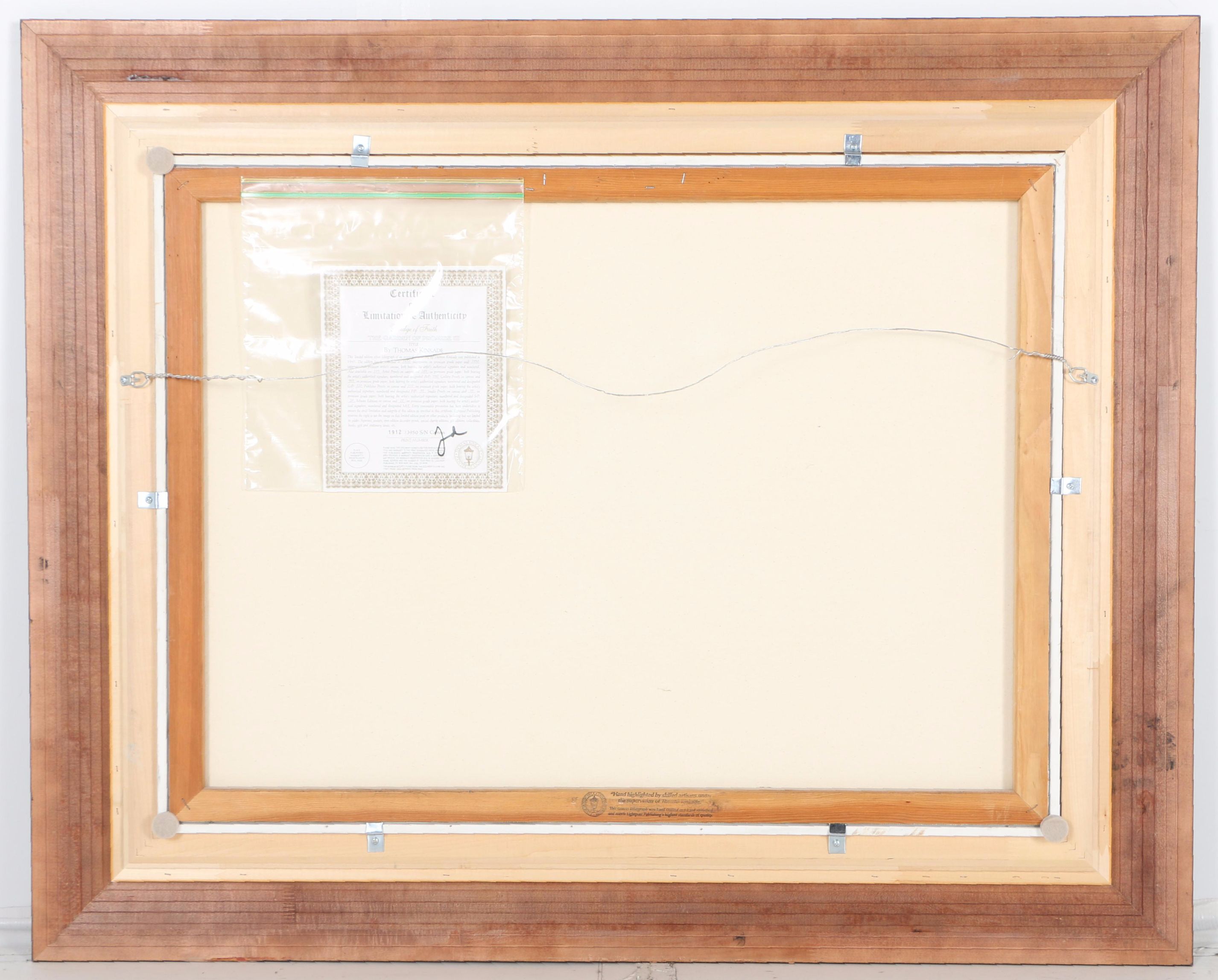 Thomas Kinkade Limited Edition Embellished Offset Lithograph "Bridge of Faith"