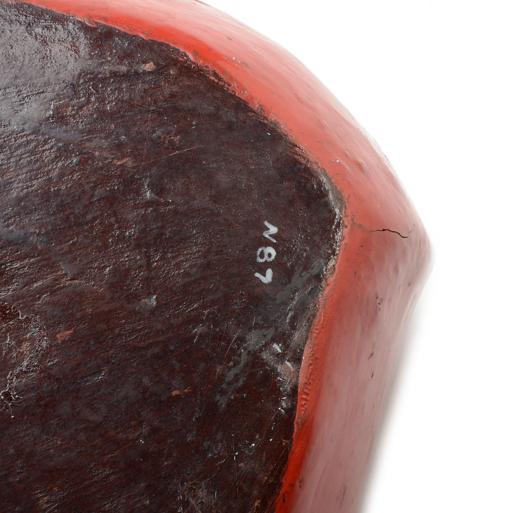 Paper Maché Chinese Peach-Shaped Box