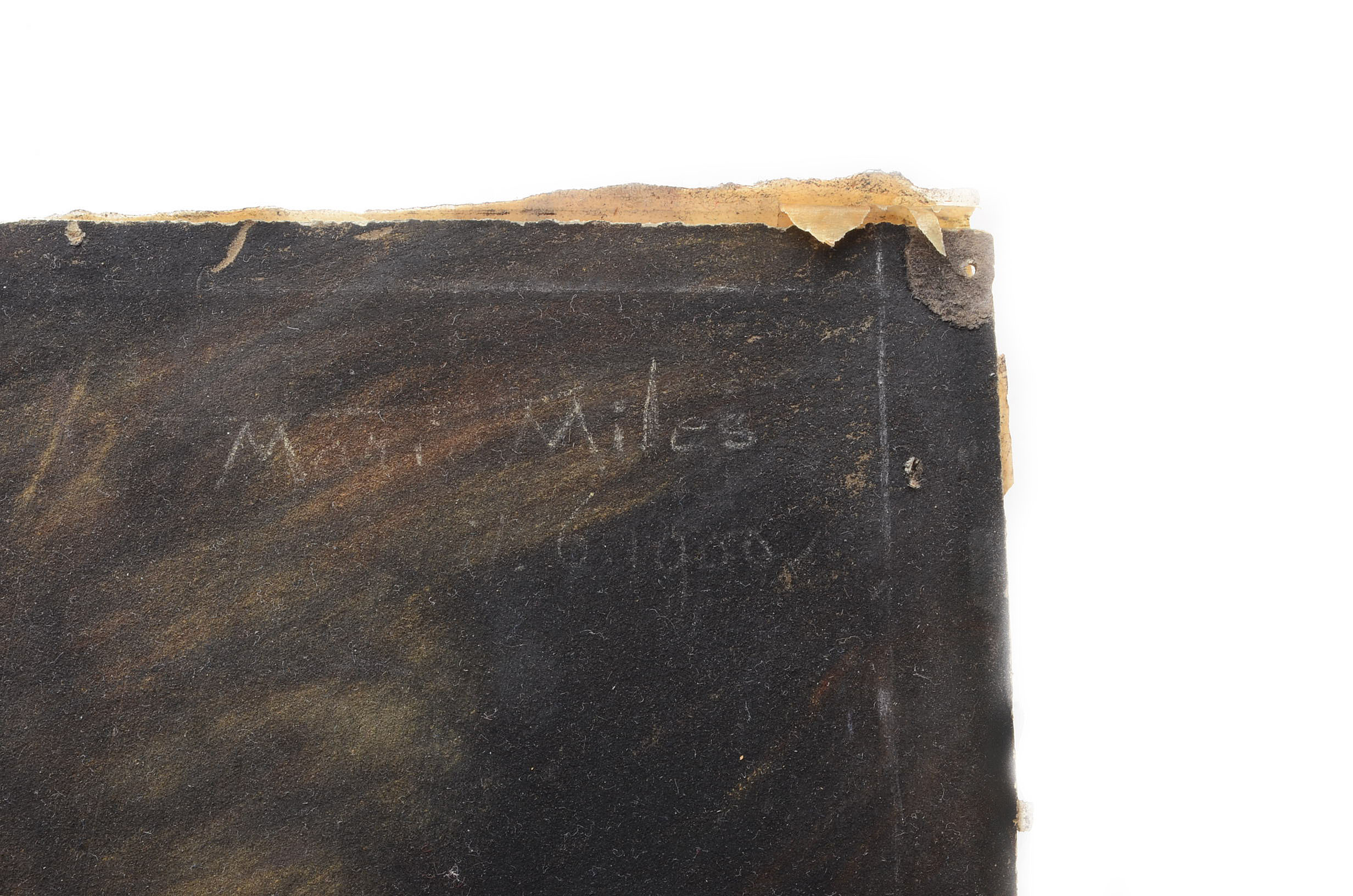 Marie Miles Original Pastel Drawing on Paperboard