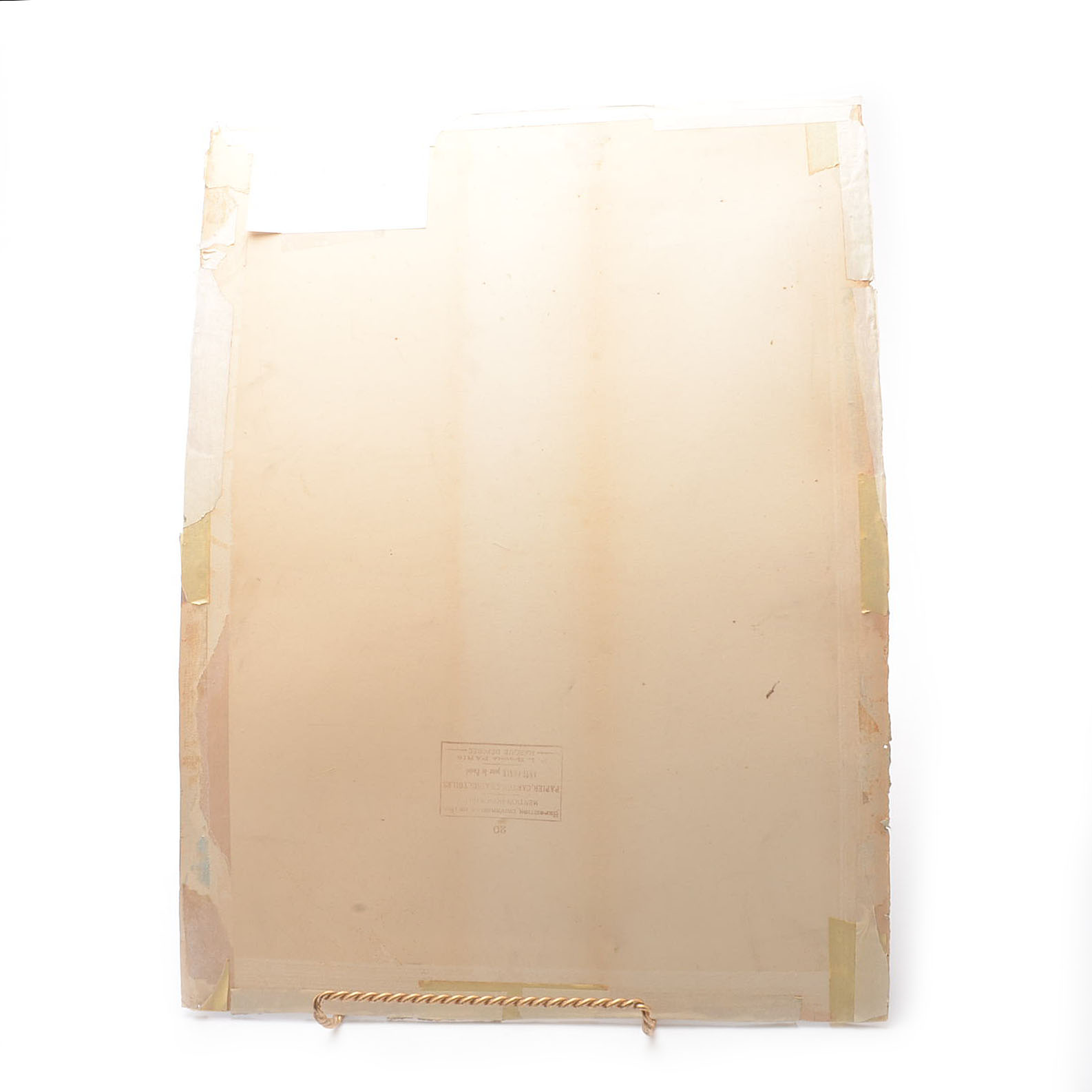 Marie Miles Original Pastel Drawing on Paperboard