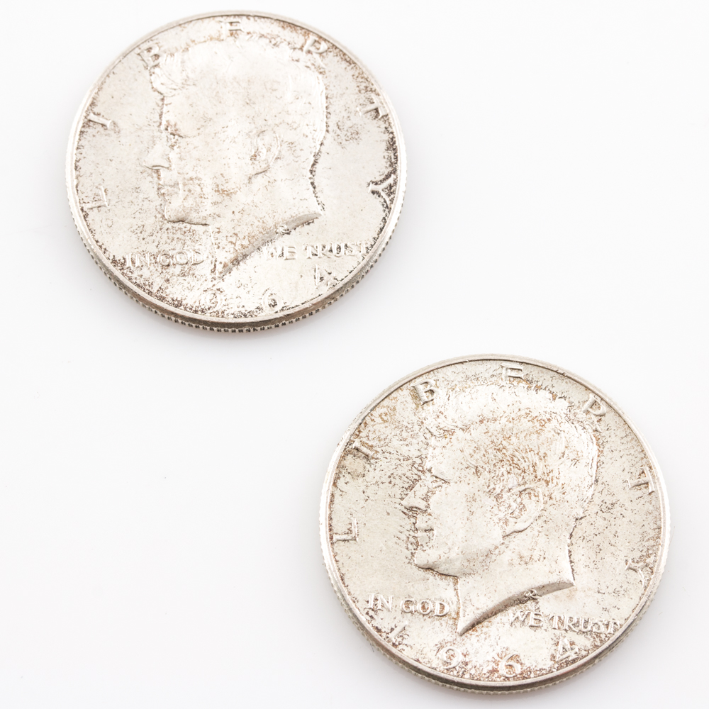 Group of 1964 Kennedy Silver Half Dollars