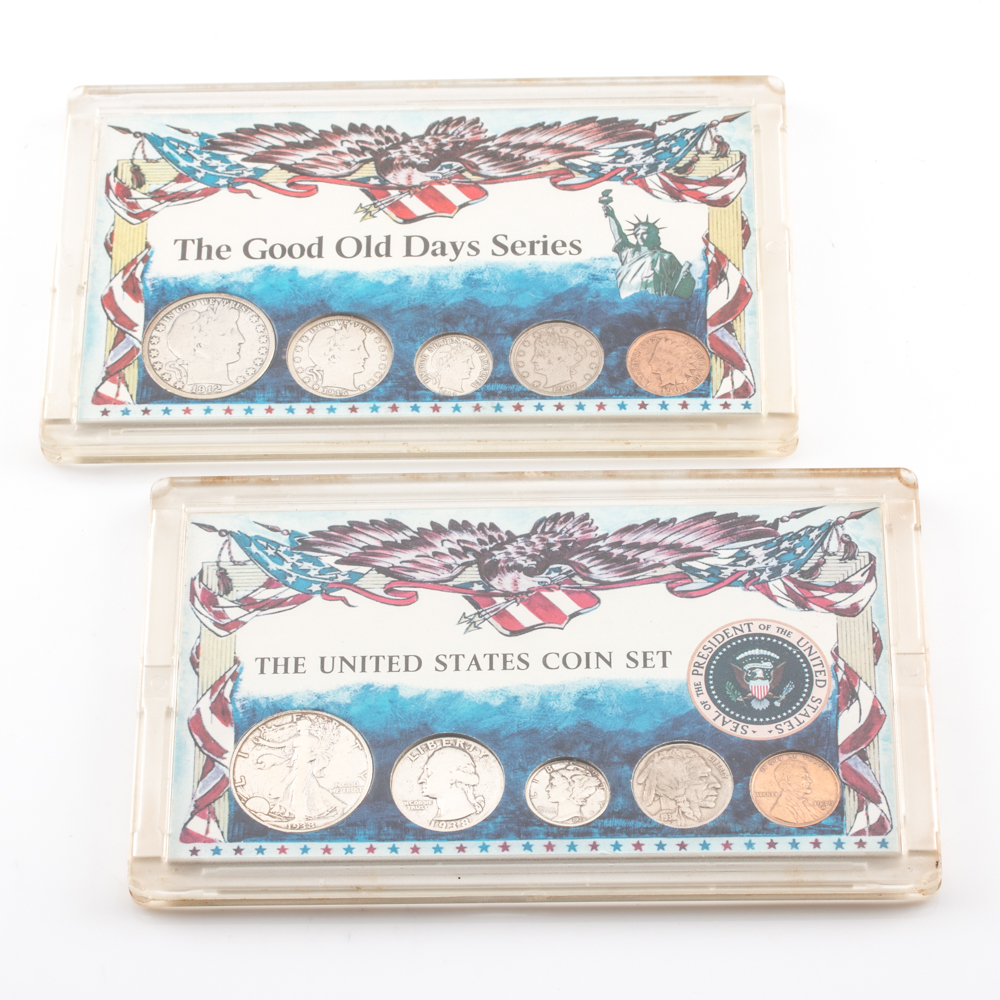 Vintage and Antique U.S. Coin Sets, Including Silver