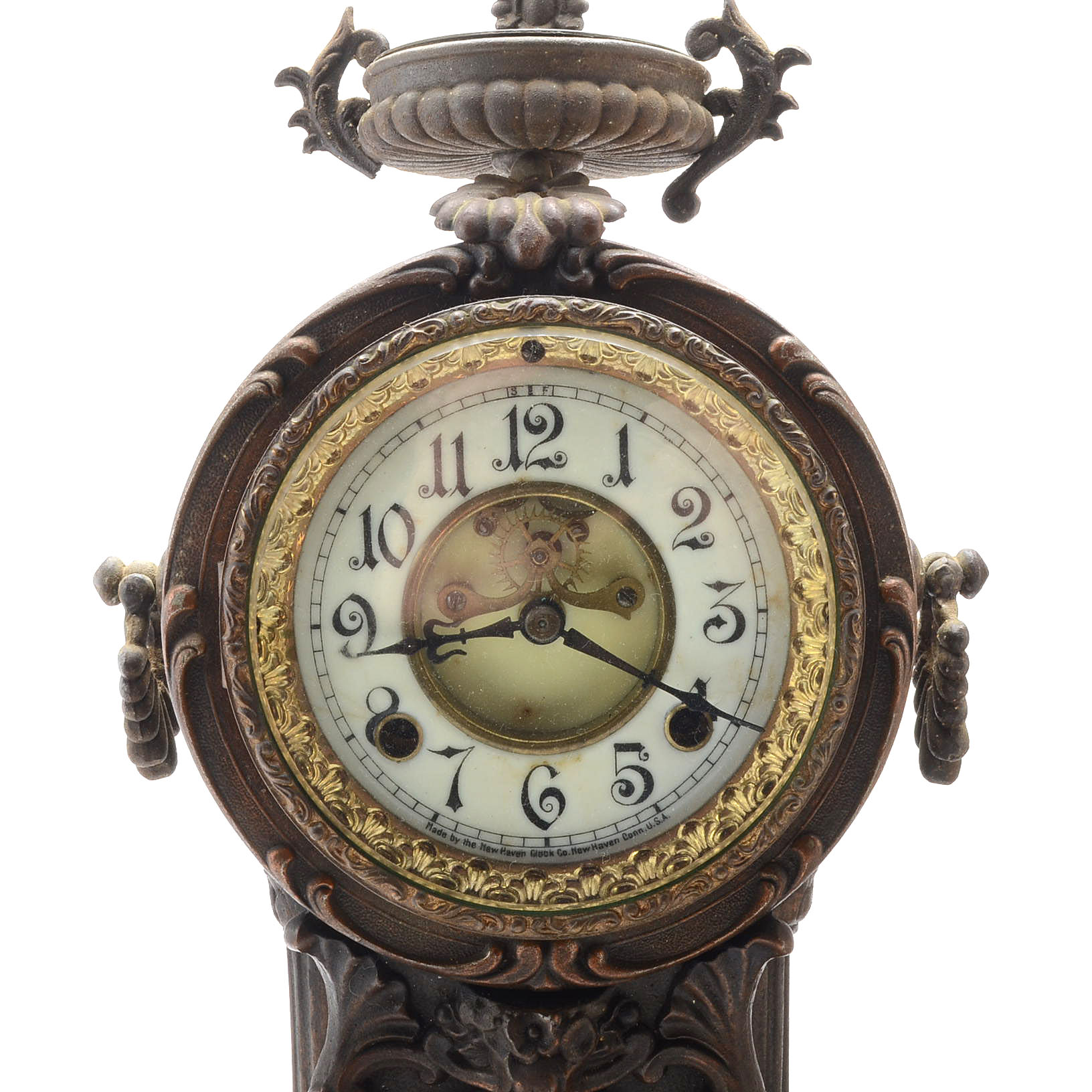 New Haven Roman Gladiator Figural Clock