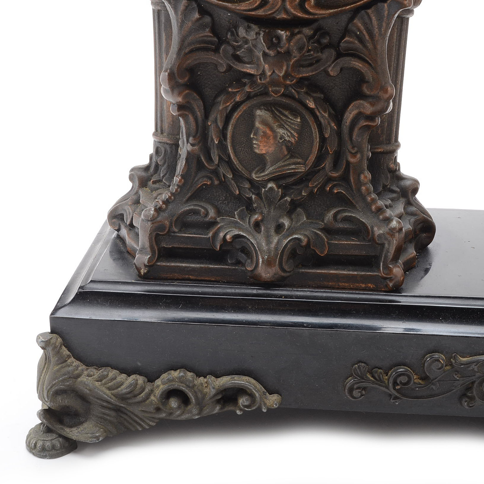New Haven Roman Gladiator Figural Clock