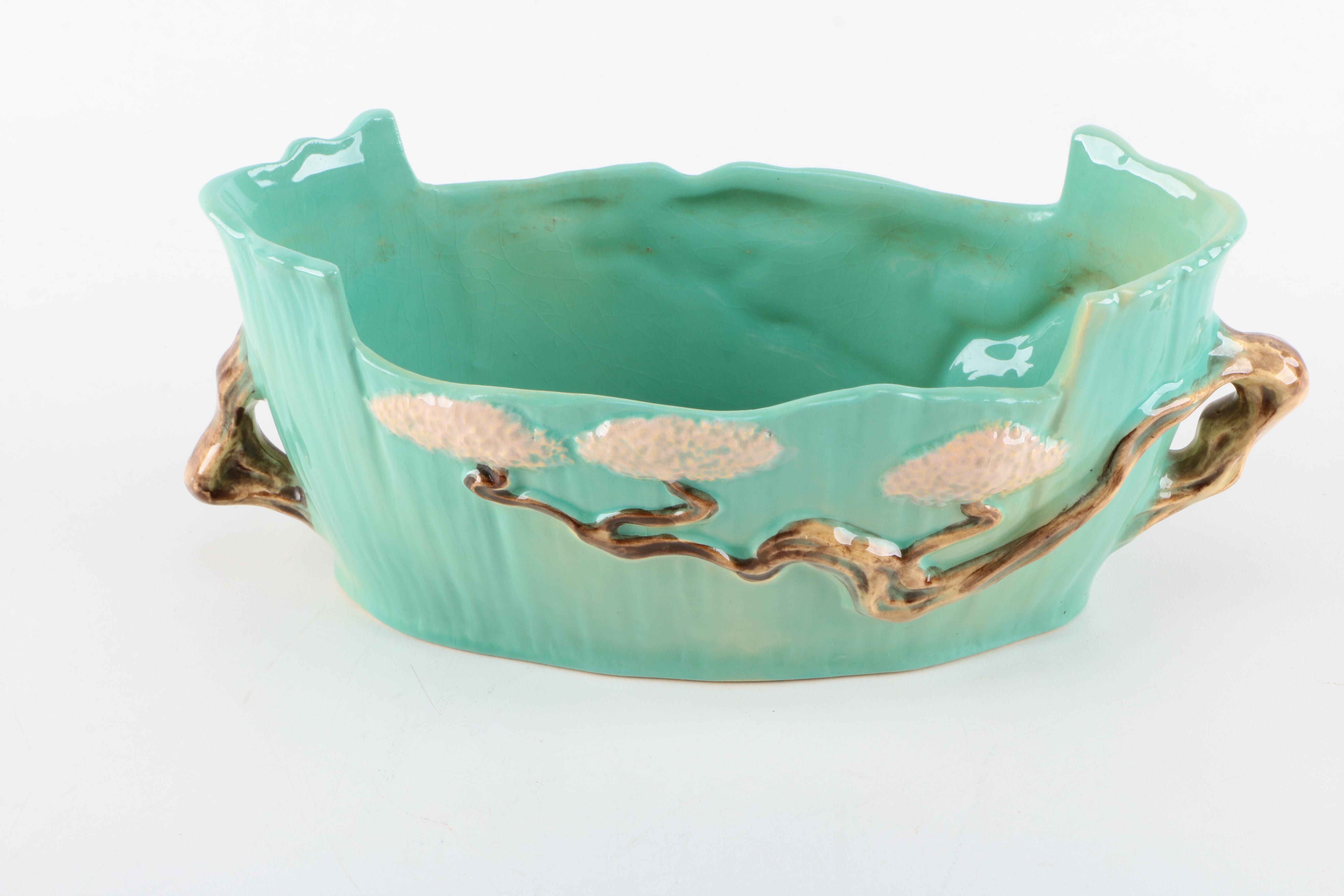 Roseville Pottery "Ming Tree" Bowl and "Wincraft Flower Pot