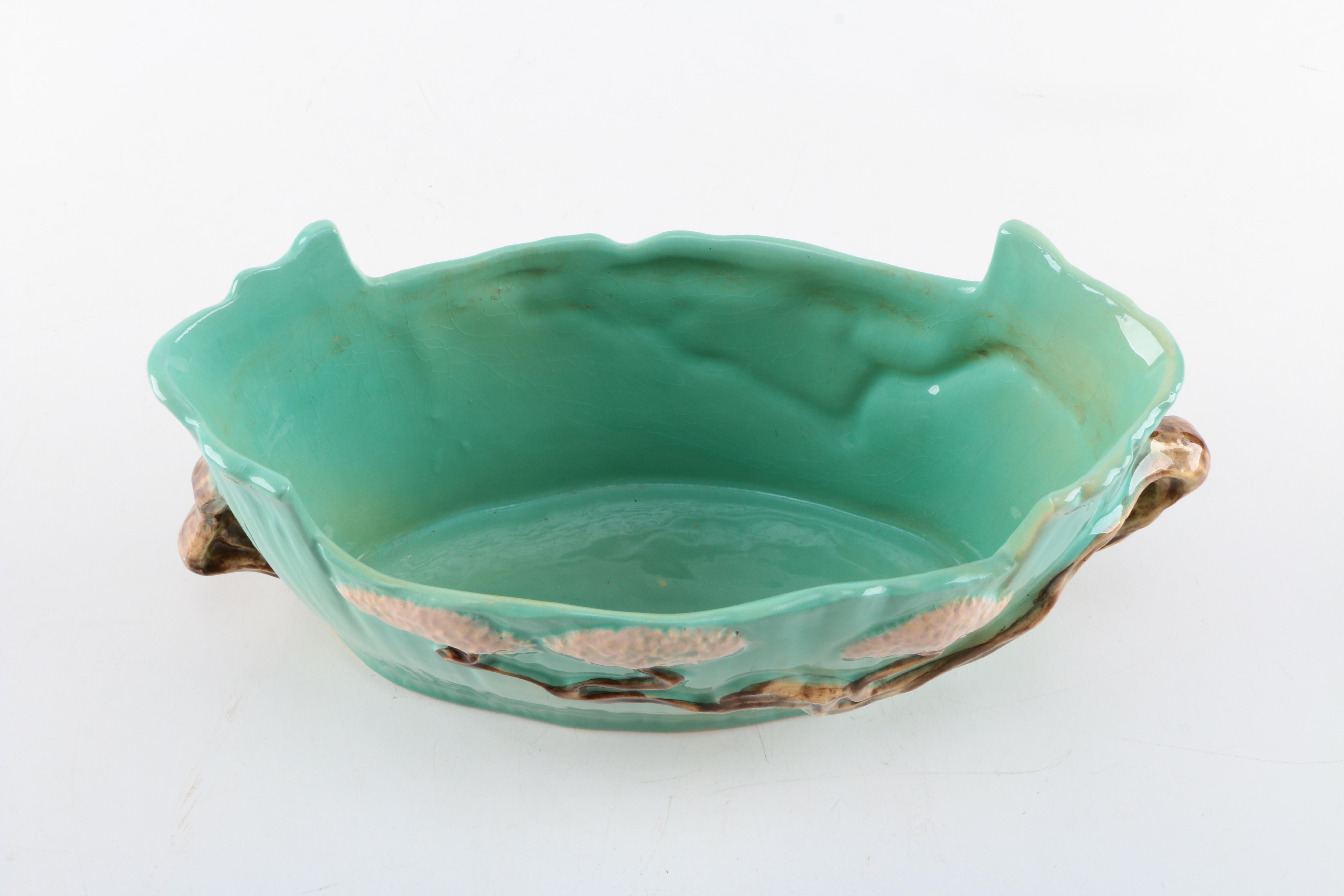 Roseville Pottery "Ming Tree" Bowl and "Wincraft Flower Pot