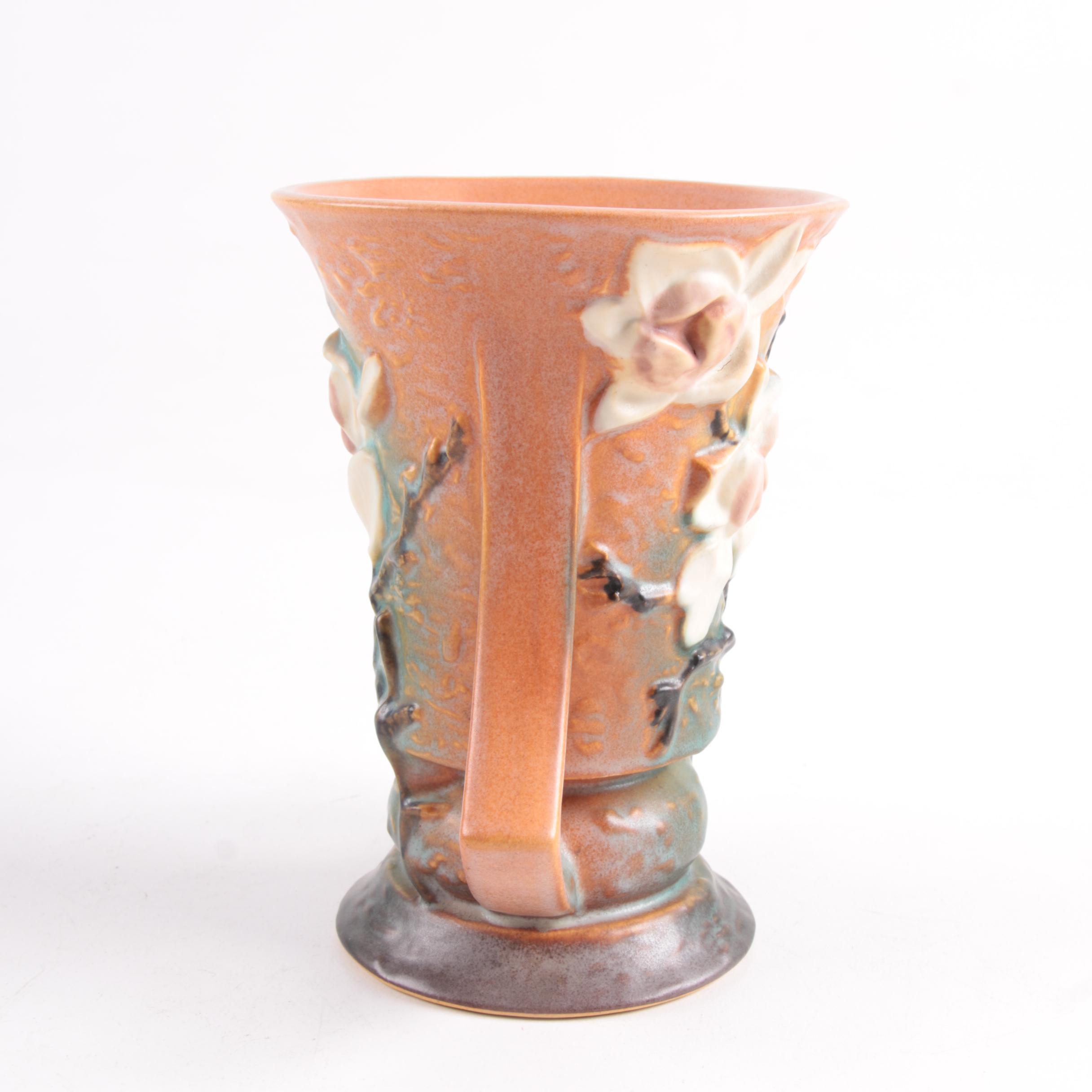 Roseville Pottery "Magnolia"Vase and Candle Holders