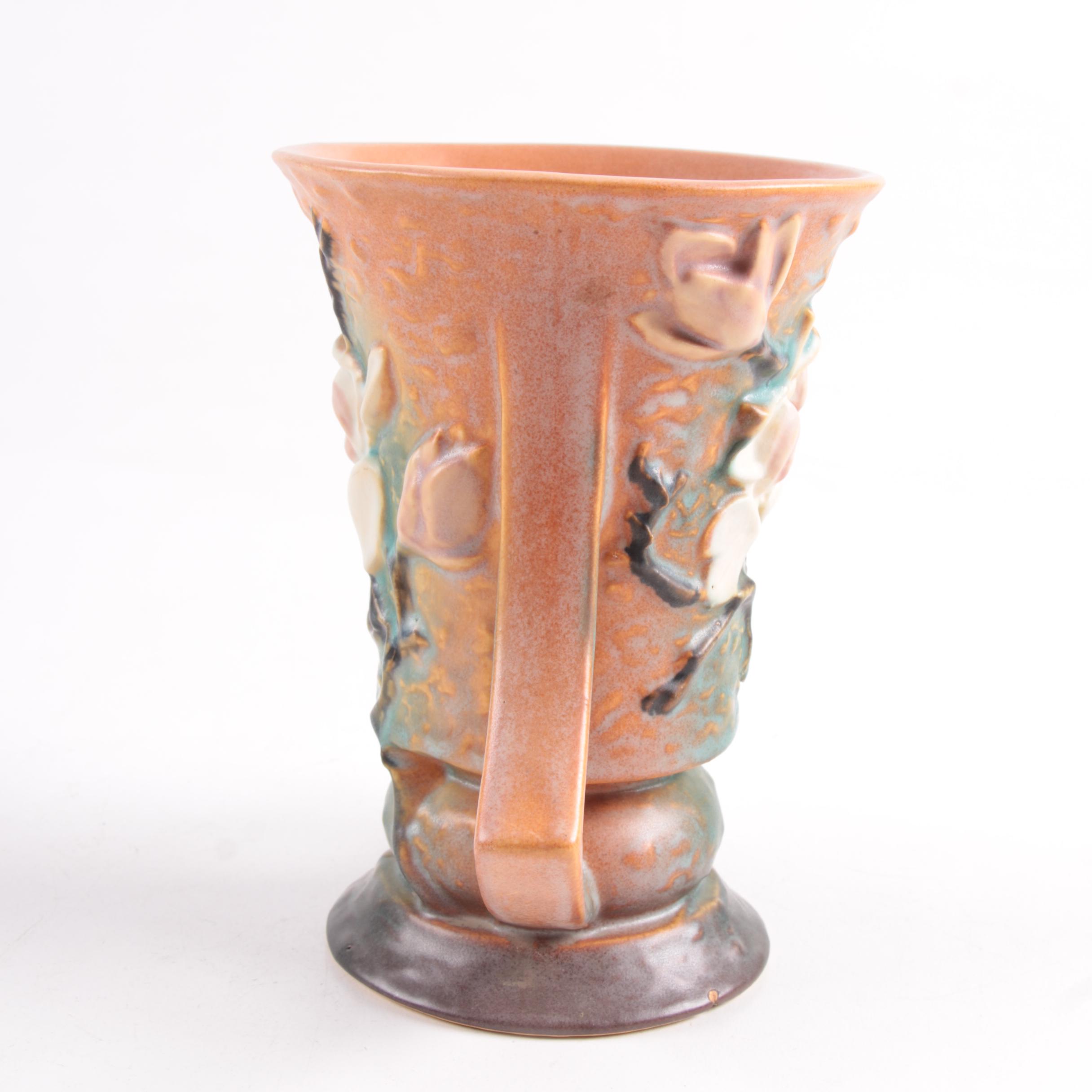 Roseville Pottery "Magnolia"Vase and Candle Holders