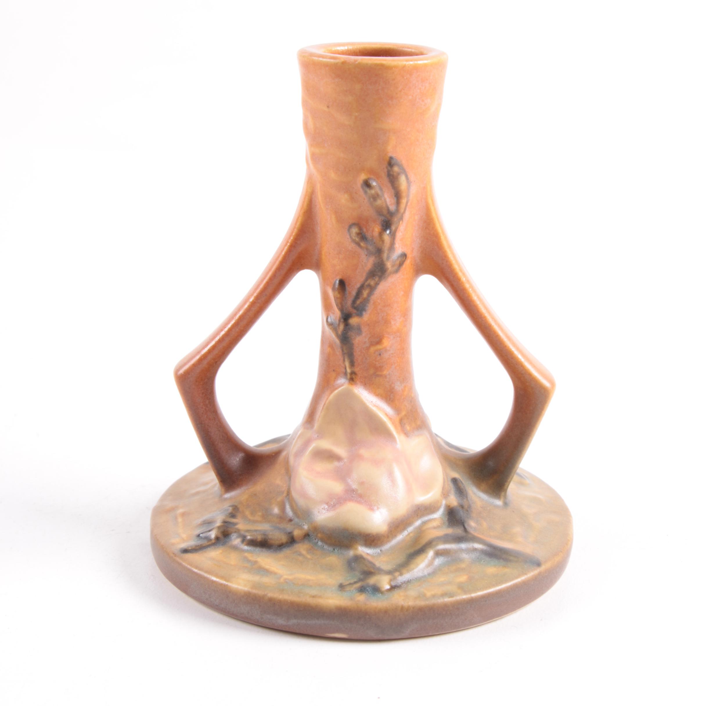 Roseville Pottery "Magnolia"Vase and Candle Holders
