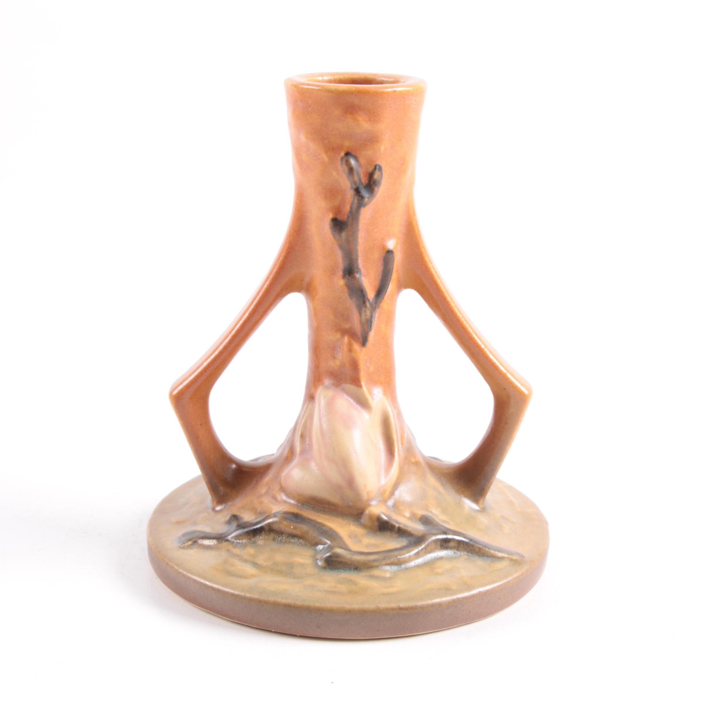 Roseville Pottery "Magnolia"Vase and Candle Holders