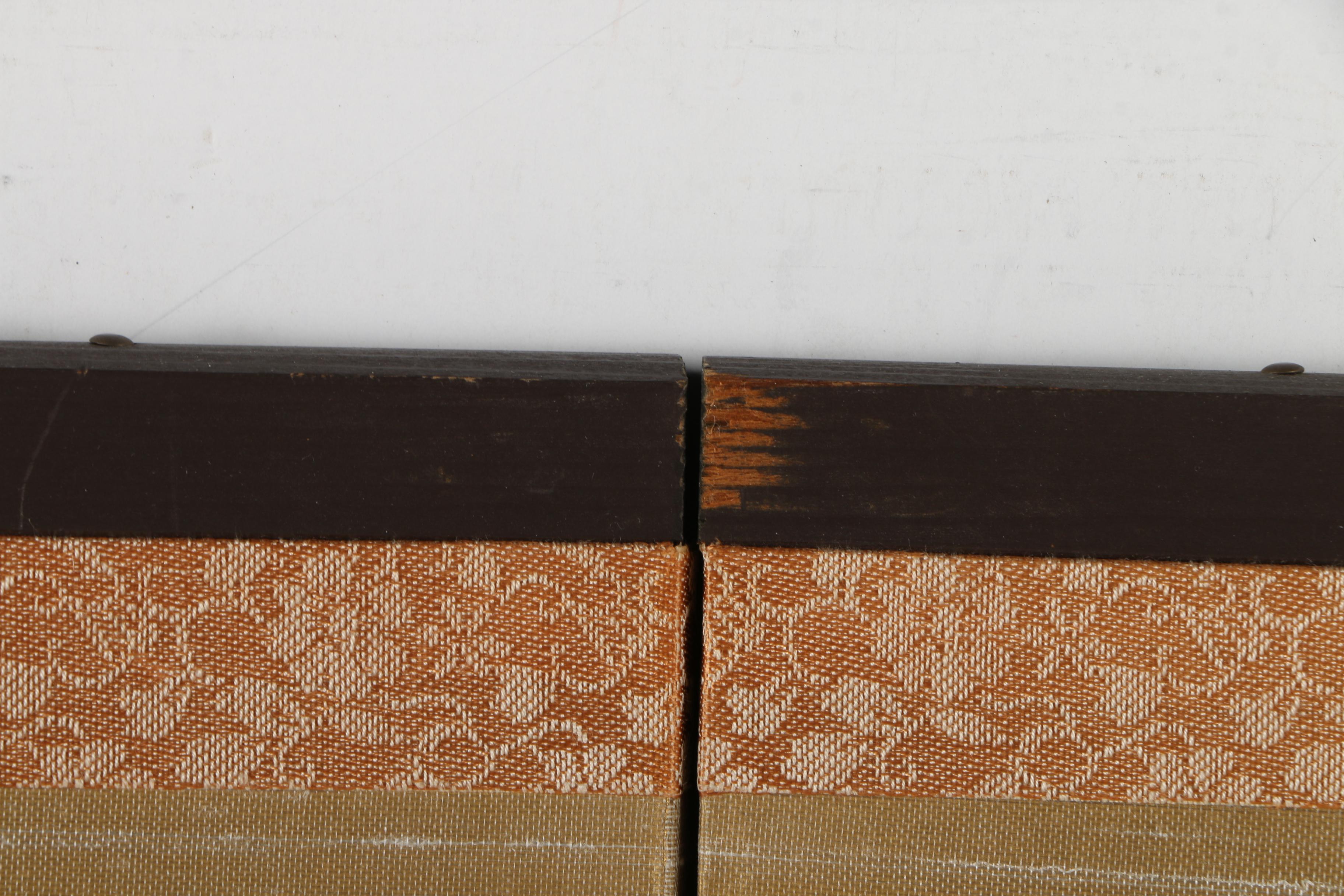 Japanese Two-Fold Painted Folding Screen