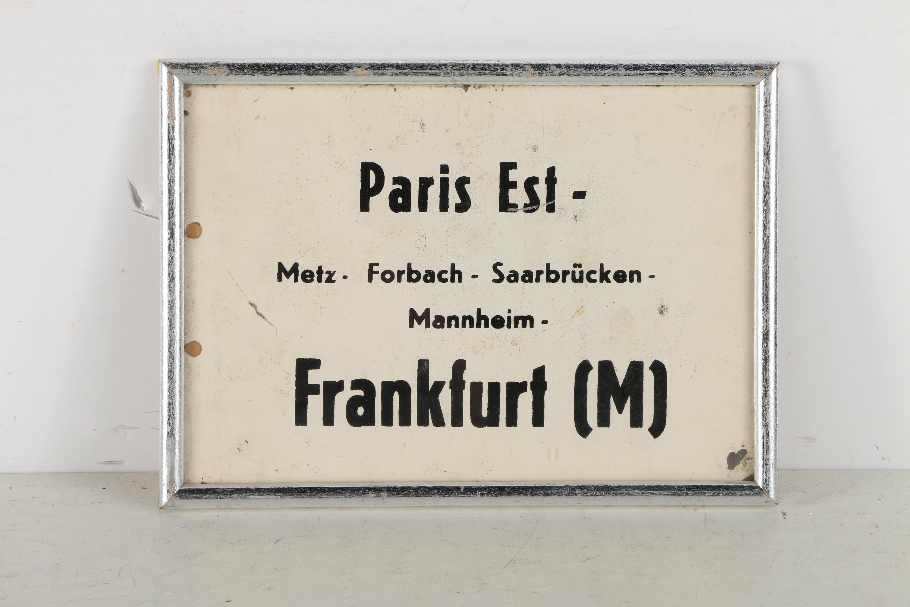 Pair of Vintage European Signs