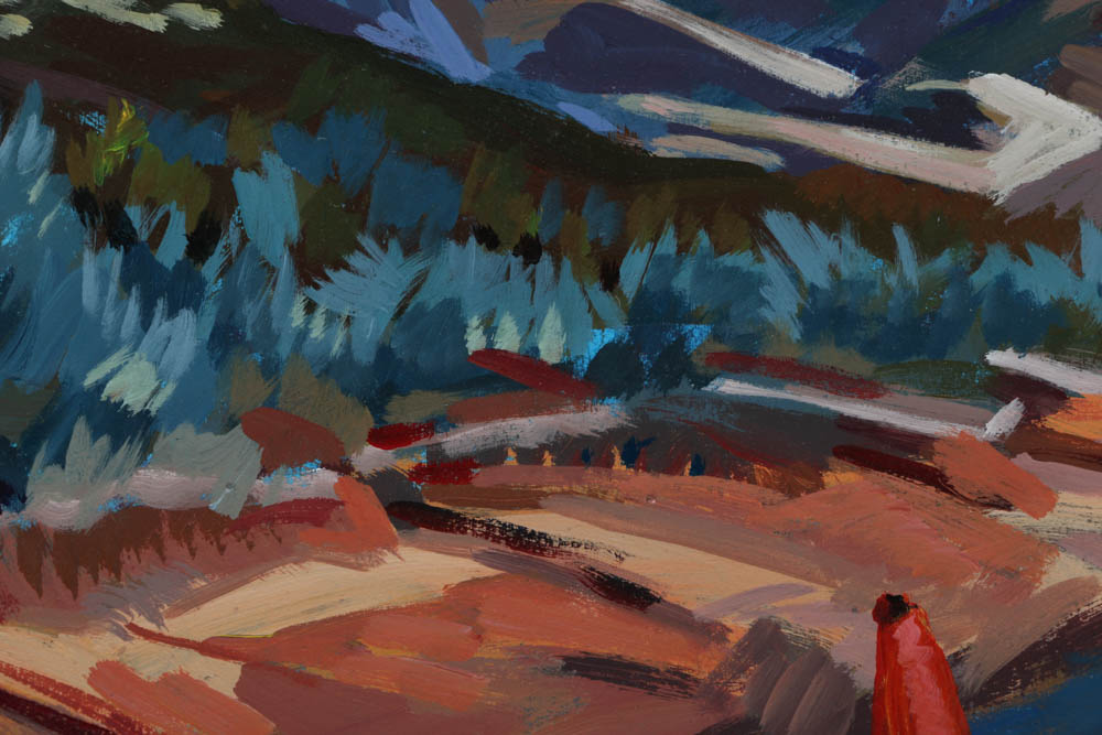 Acrylic Painting on Paper "Sierra Blanca"