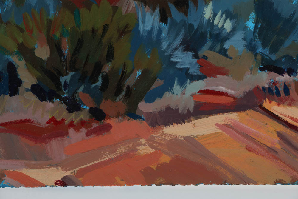 Acrylic Painting on Paper "Sierra Blanca"