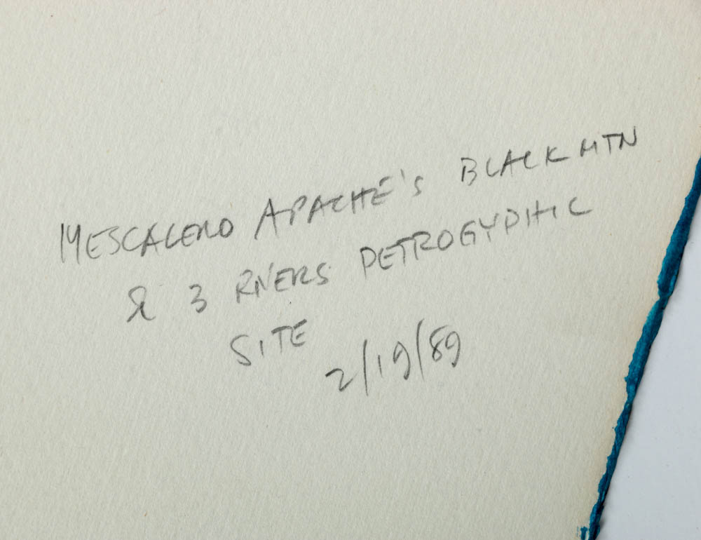 Acrylic Painting on Paper "Sierra Blanca"